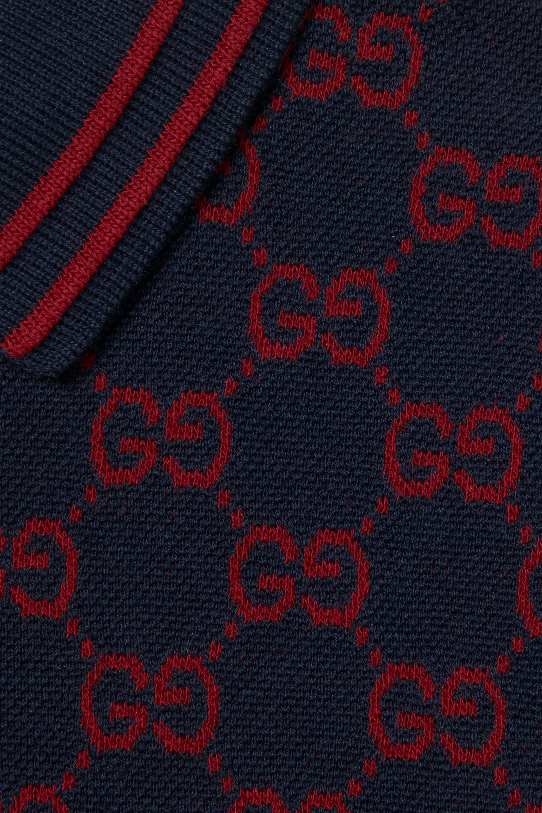 قميص بولو بنقشة حرفي شعار الماركة قطن للأطفال