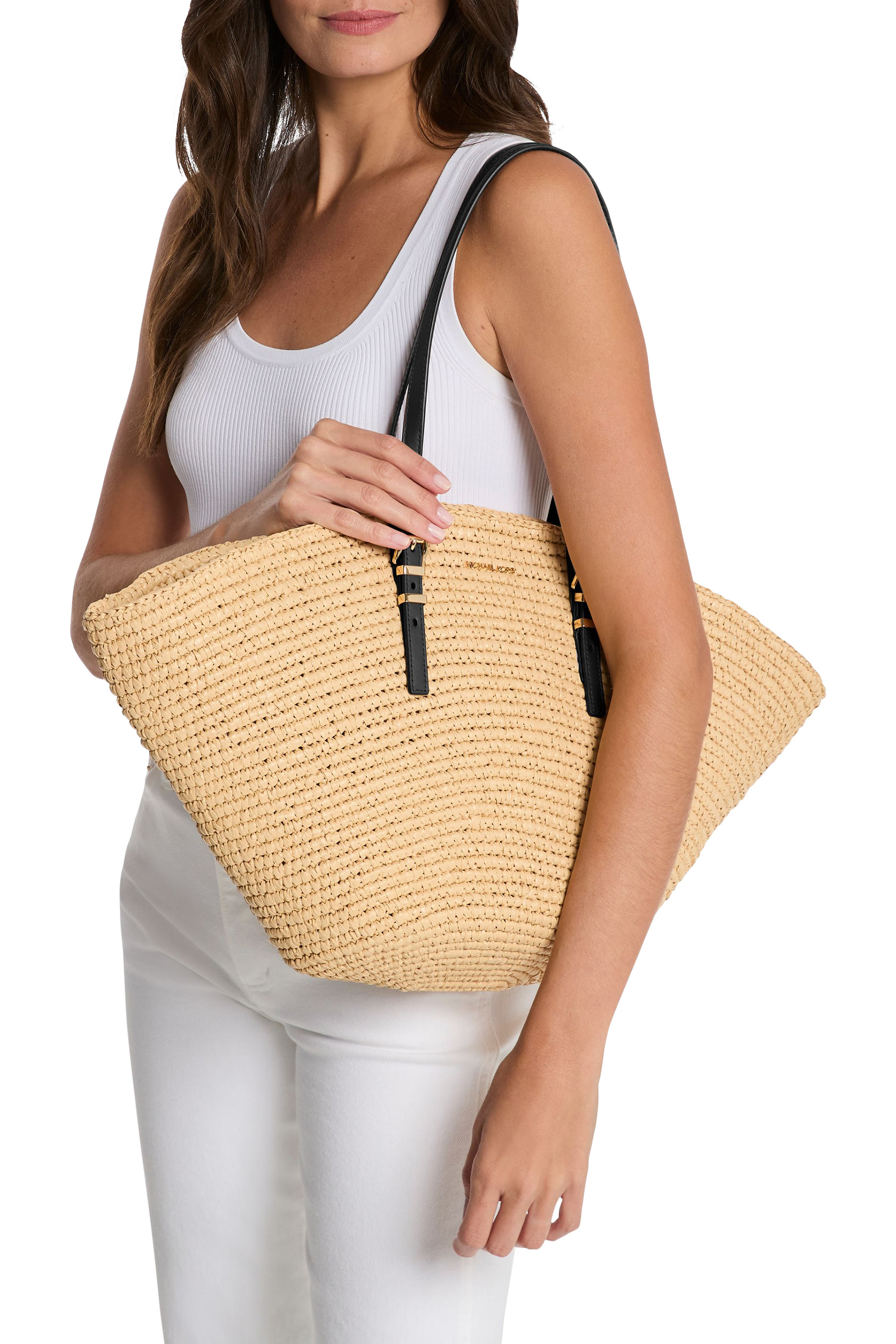 حقيبة يد كبيرة بتصميم مروحة