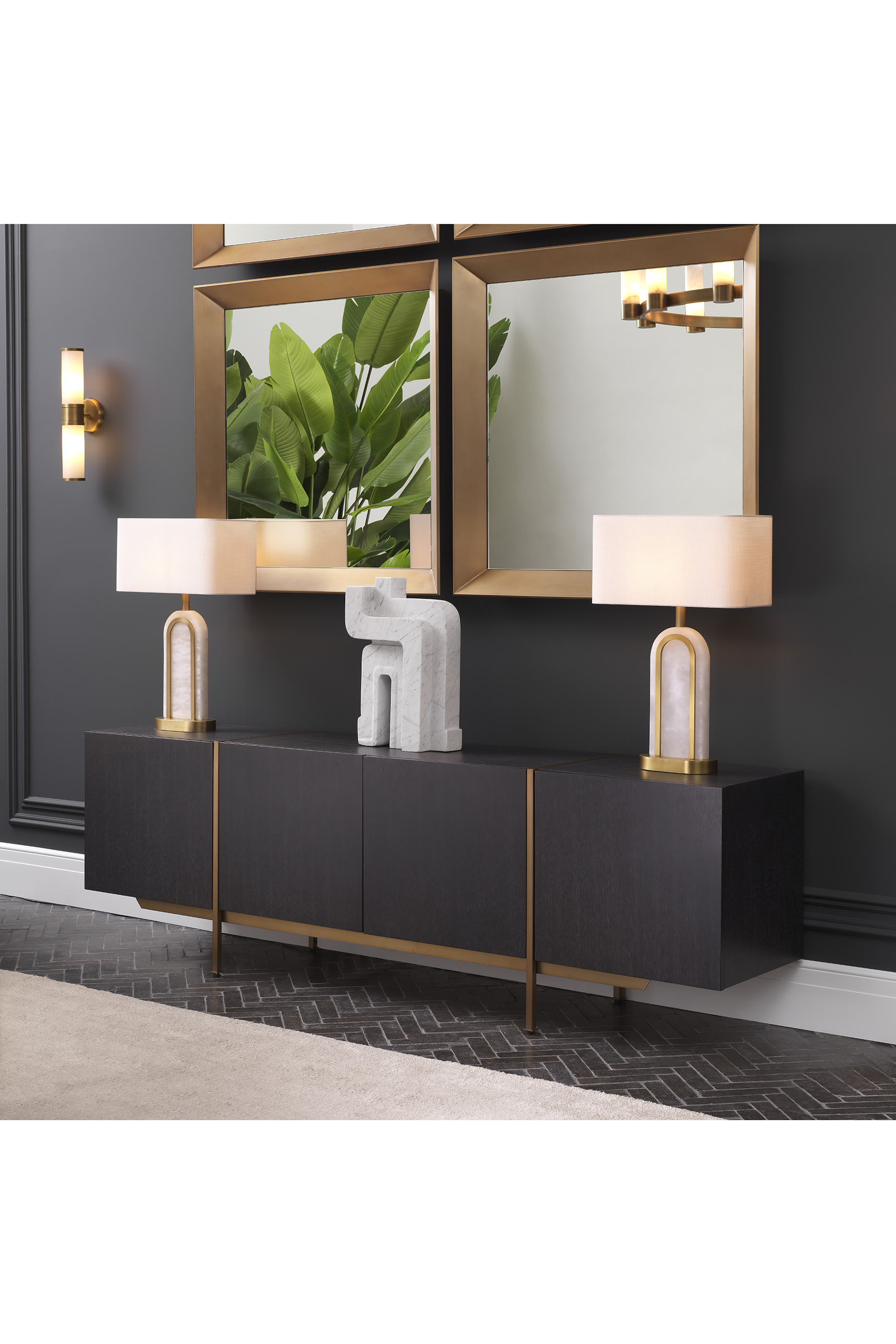 مصباح طاولة بالاديو مرمر