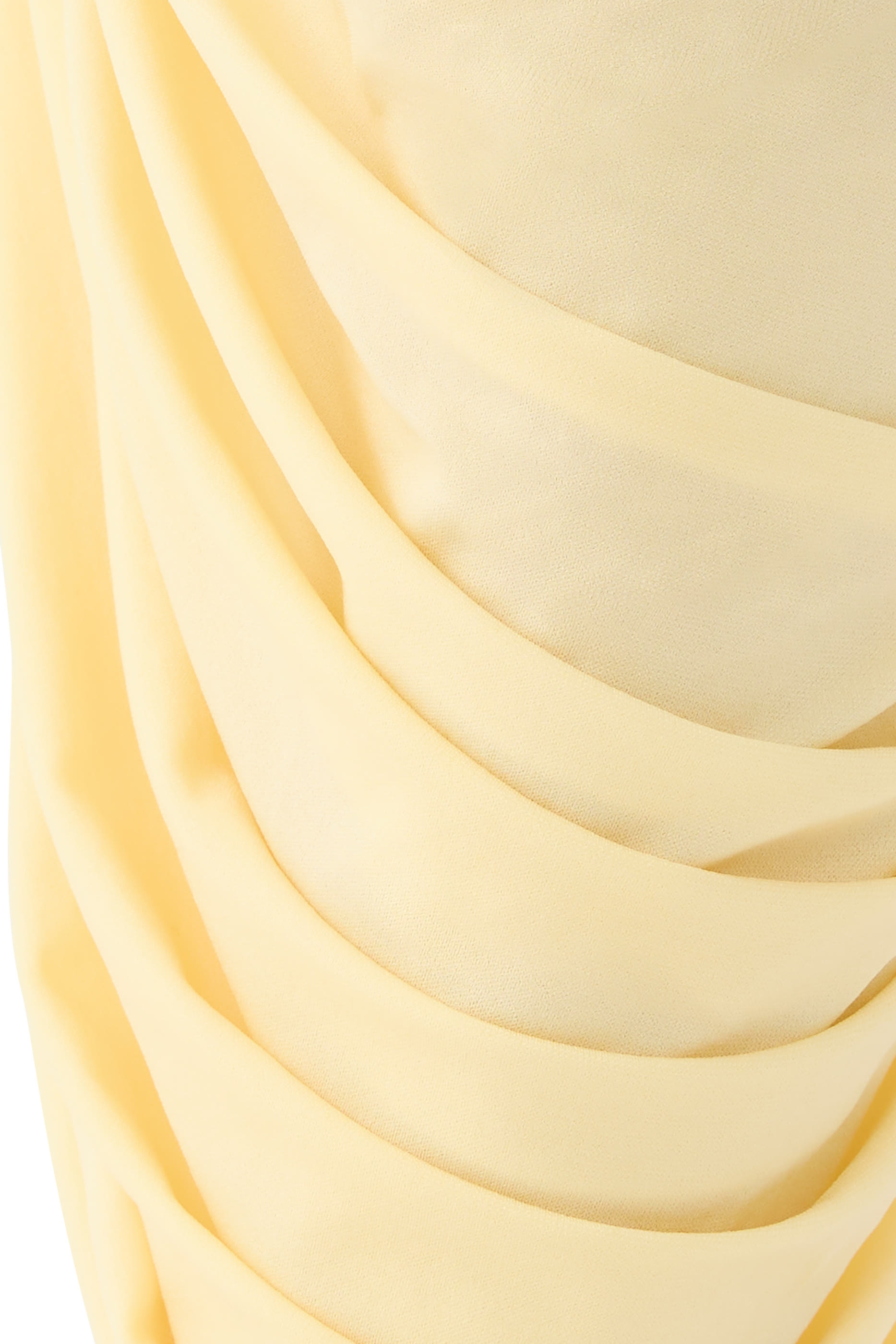 فستان درابيه متوسط الطول بأكتاف مكشوفة 