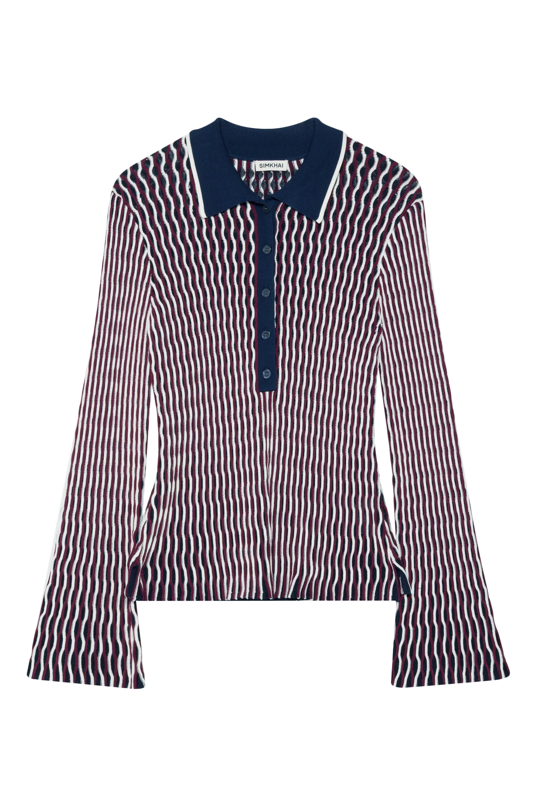 قميص بولو كولين منسوج