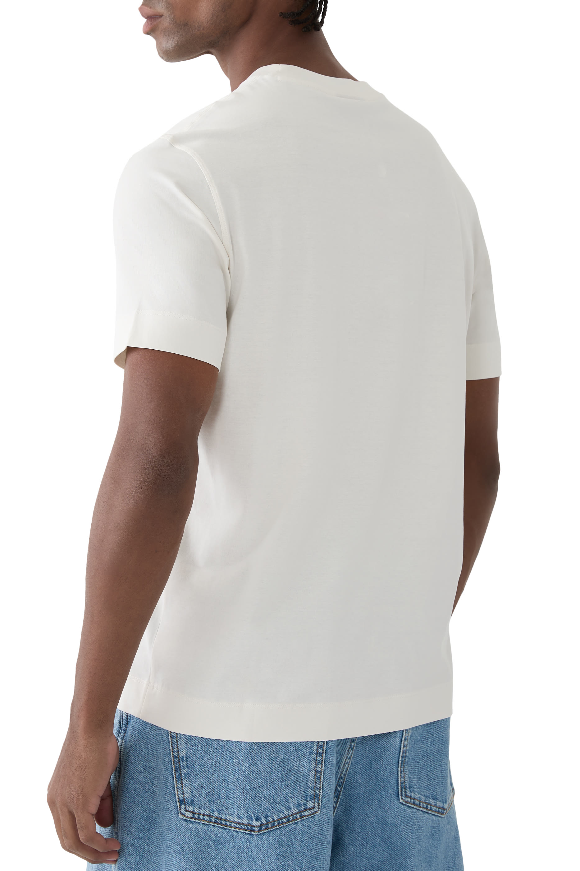 تيشيرت بشعار الماركة قطن