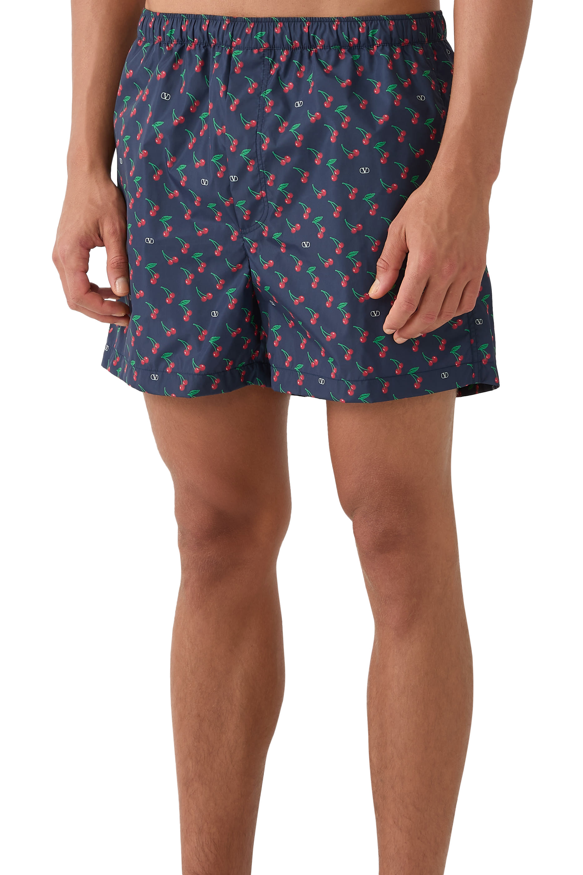 شورت سباحة بنقشة كرز نايلون