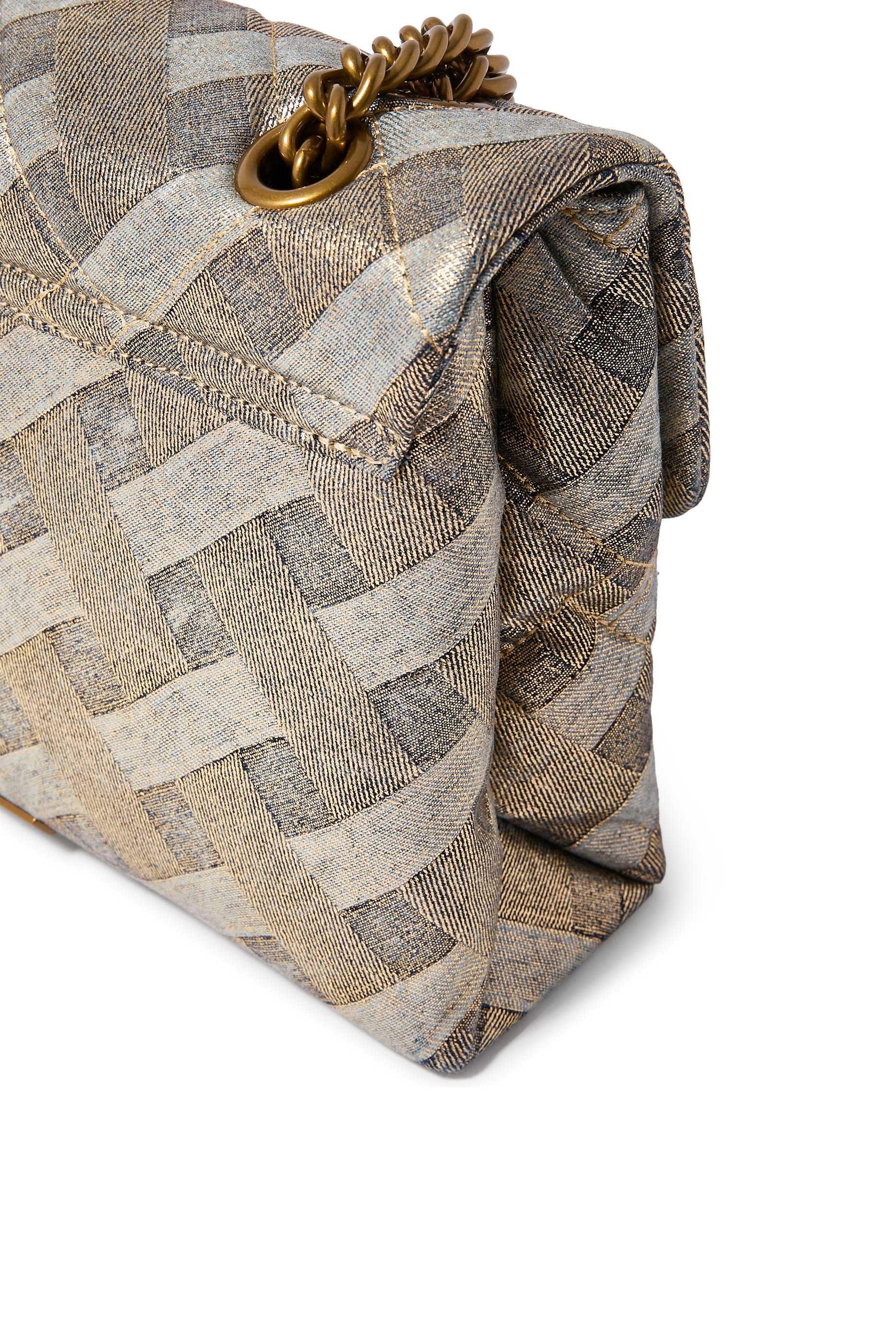 حقيبة كتف كينسينغتون كبيرة دنيم ناعم