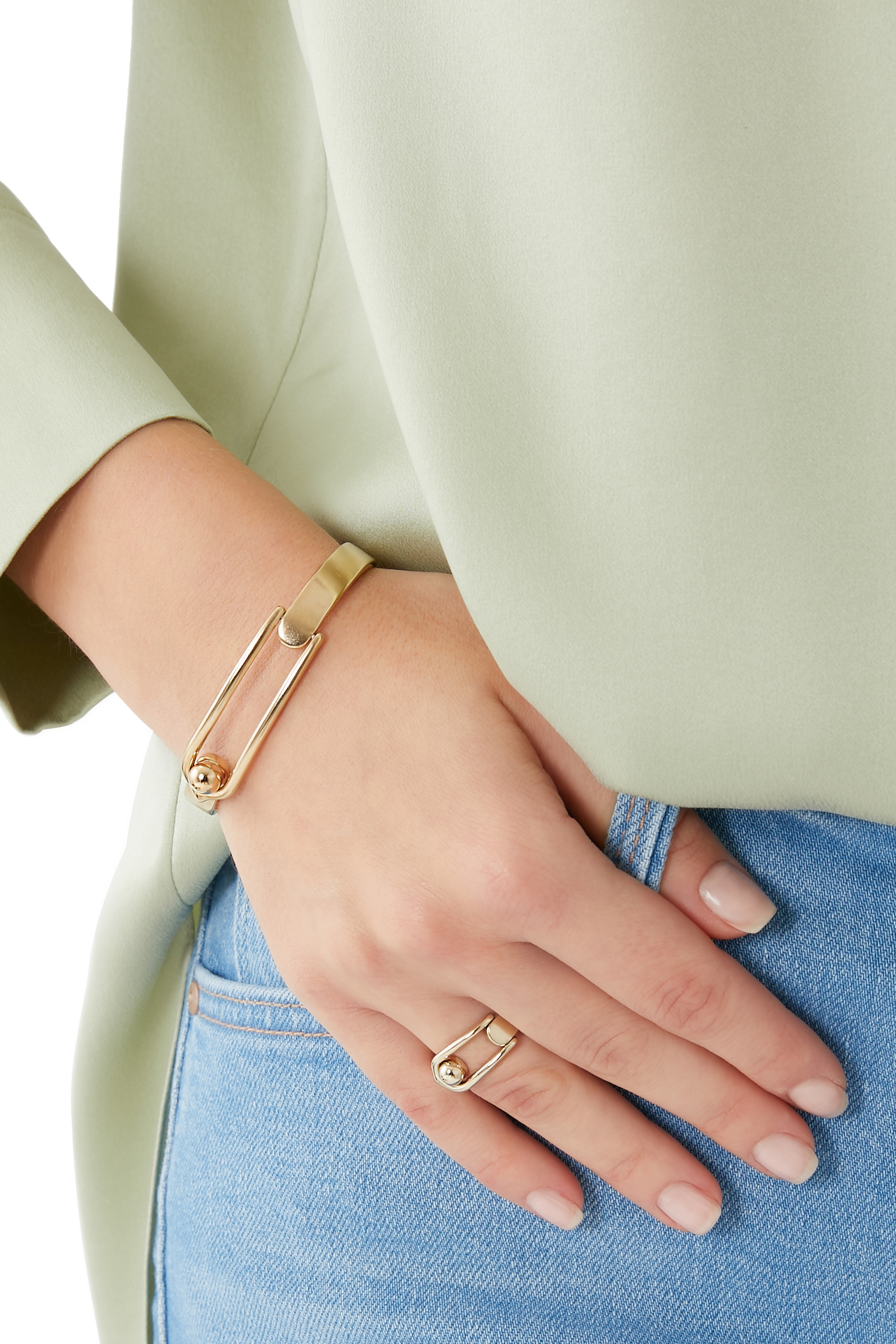 خاتم بوكل نحاس مطلي بذهب عيار 24