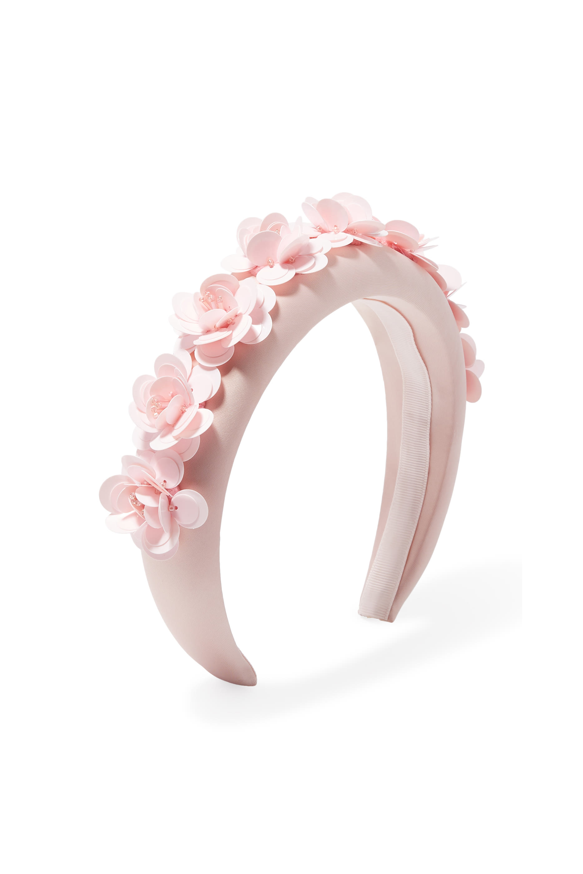 طوق رأس مزين بزهور بتصميم ثلاث الأبعاد ساتان للأطفال