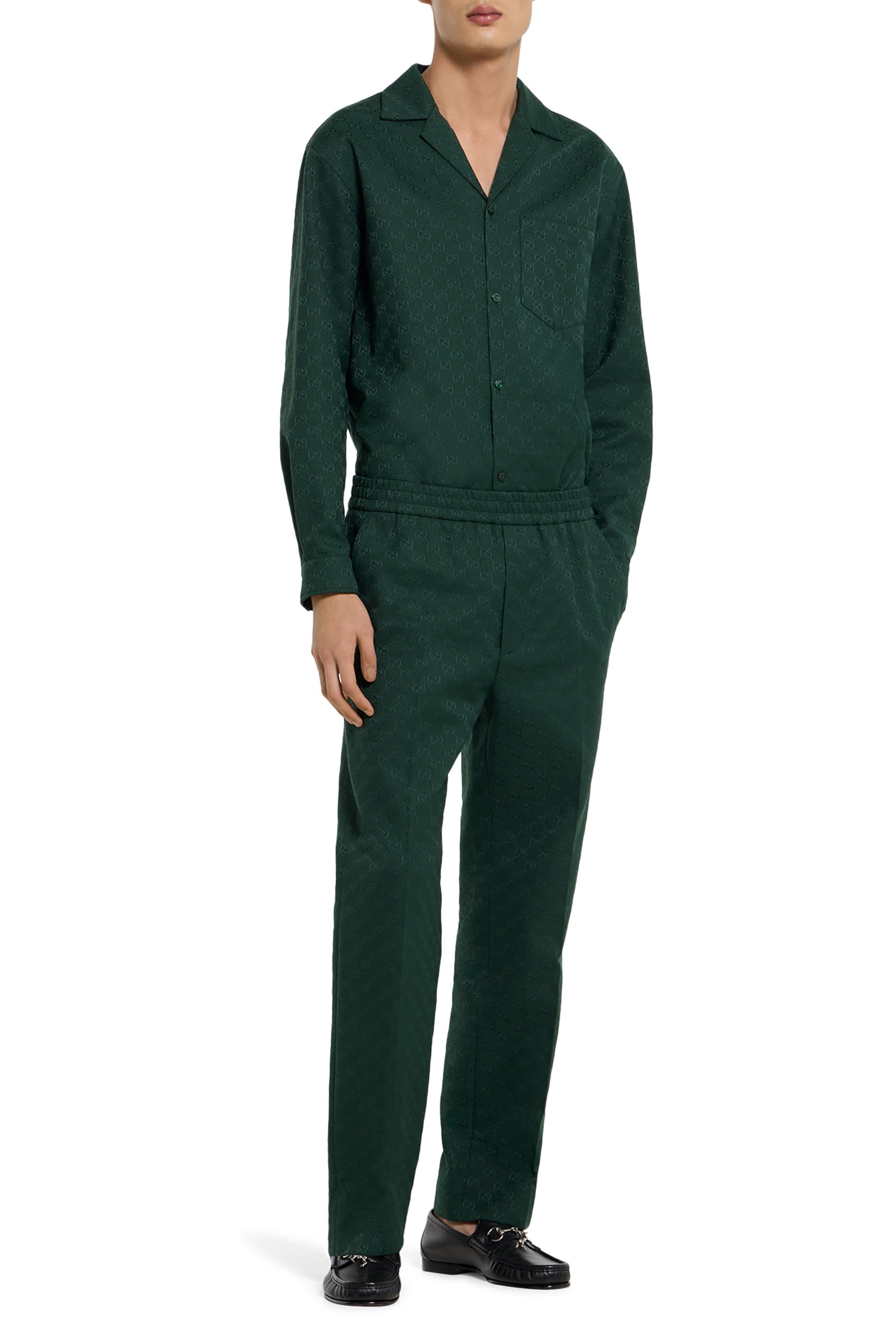 قميص قماش قنب بنقشة حرفي شعار الماركة