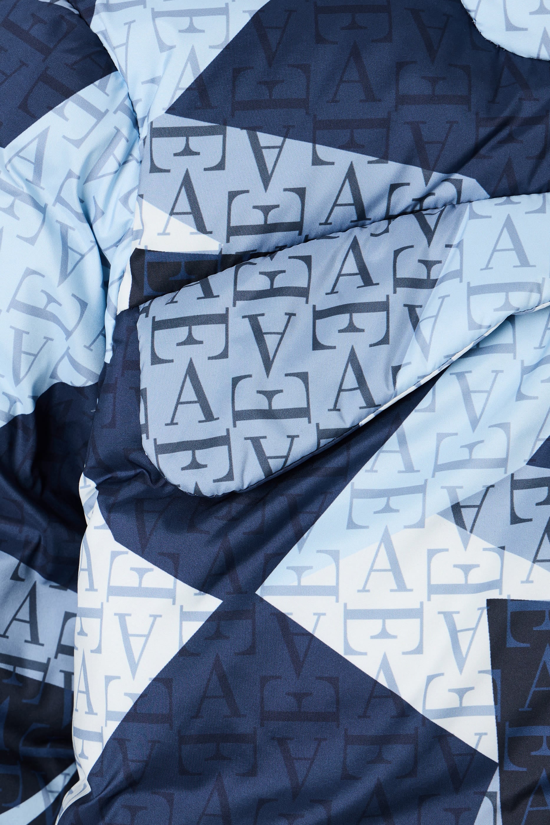 Kids Geometric Pattern Down Coat