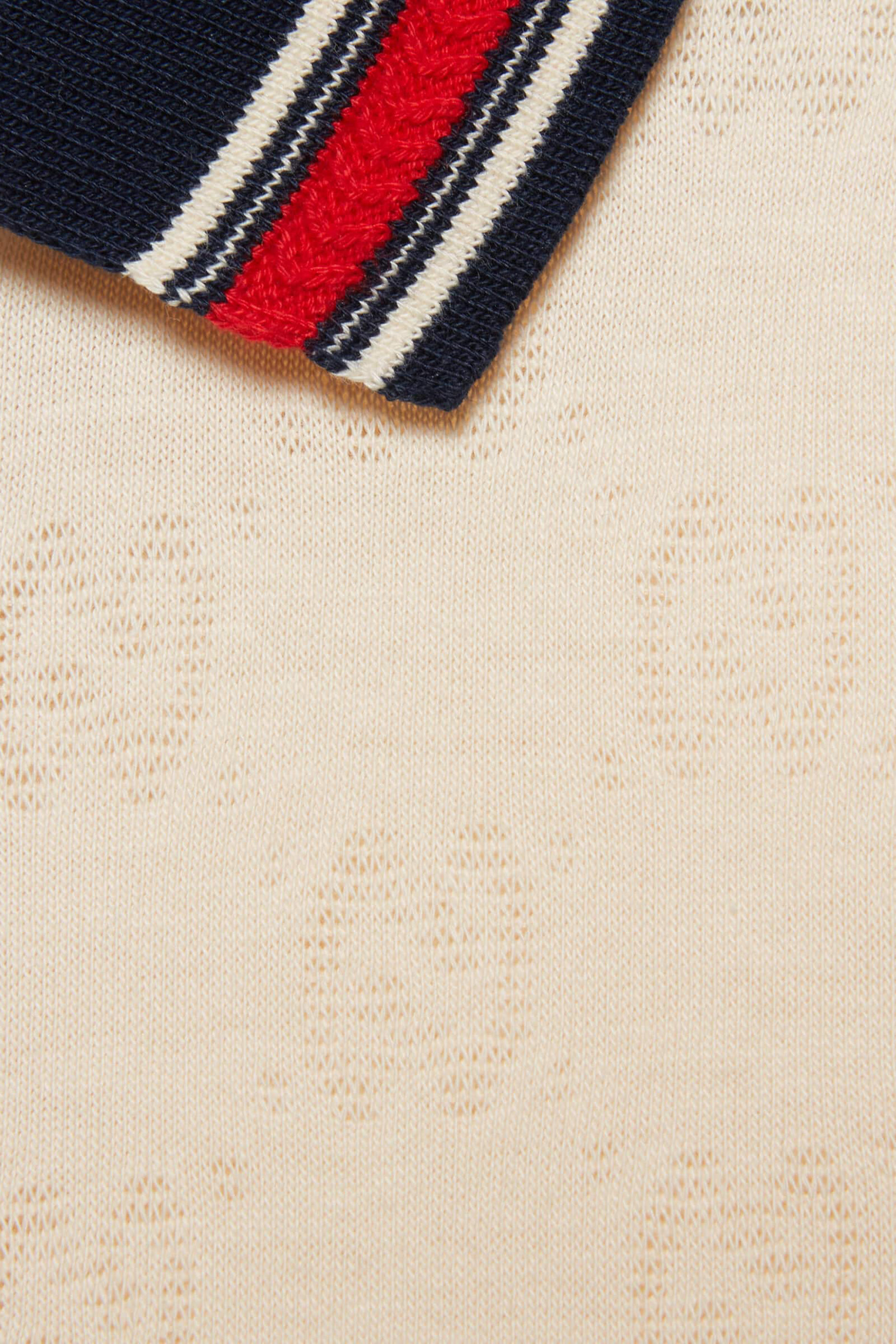 قميص بولو قطن بشعار حرفي الماركة