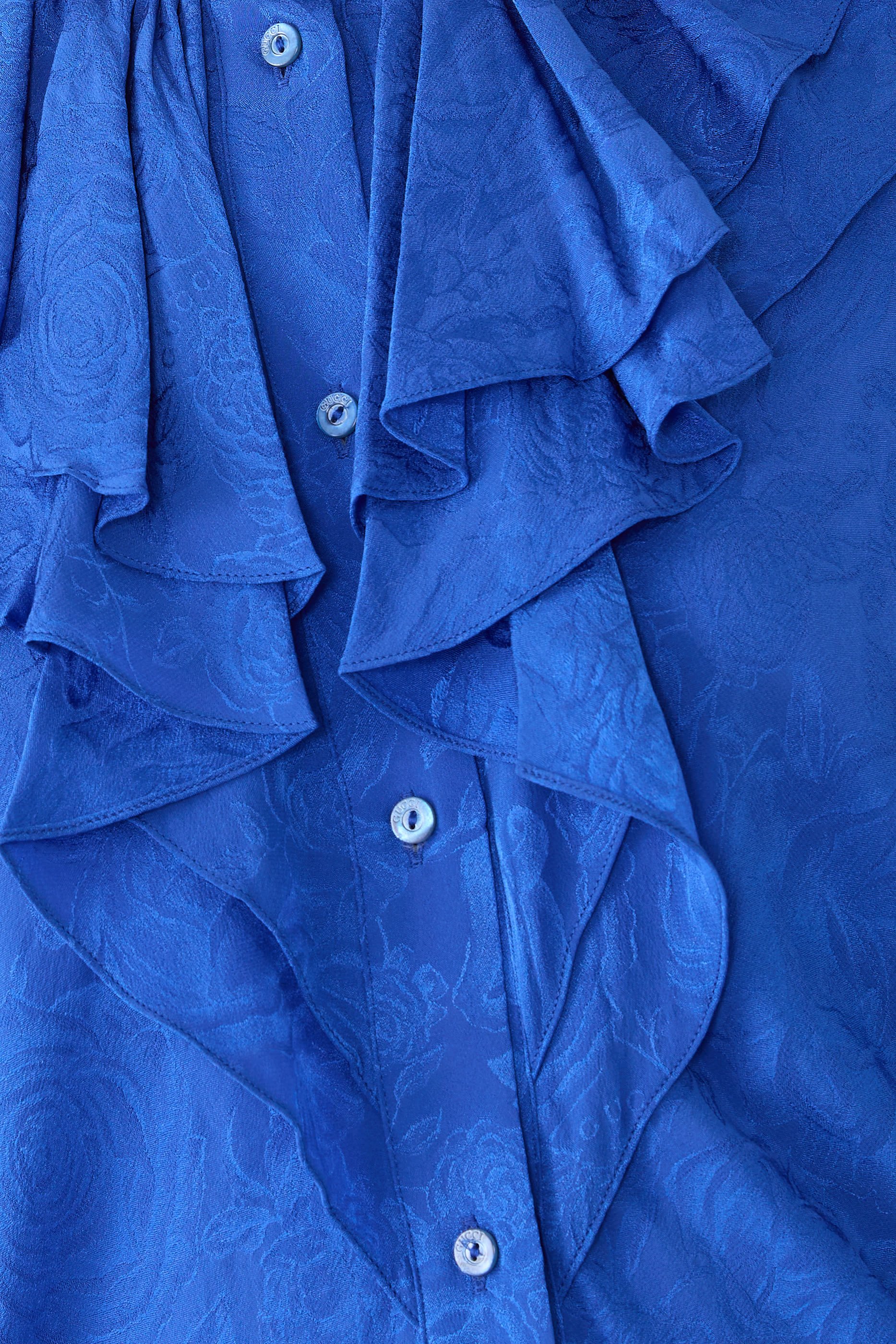 قميص حرير تويل جاكار