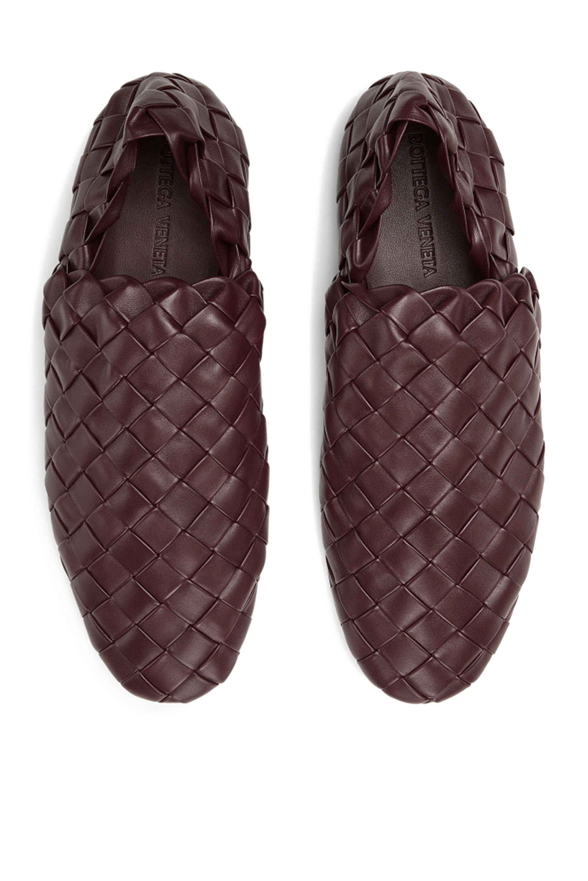 حذاء سهل الارتداء جلد مجدول