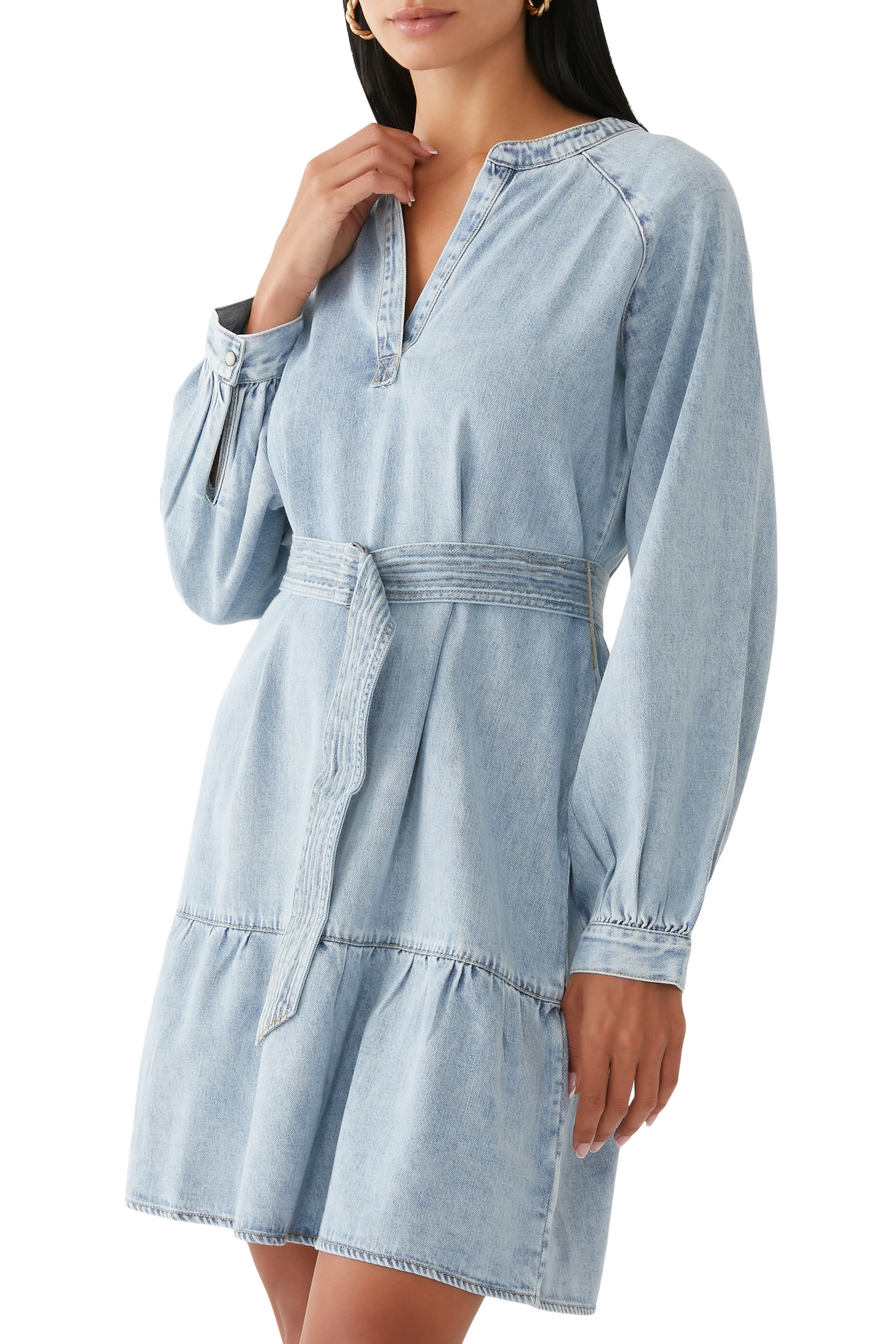 فستان ليلا قصير دنيم