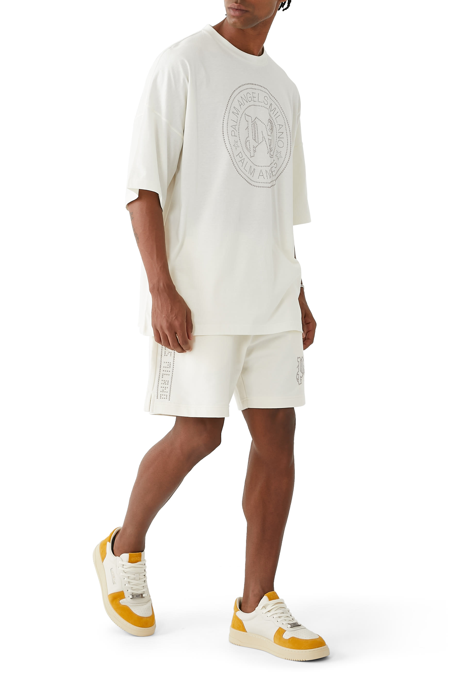 تيشيرت بطبعات ميلانو مرصعة