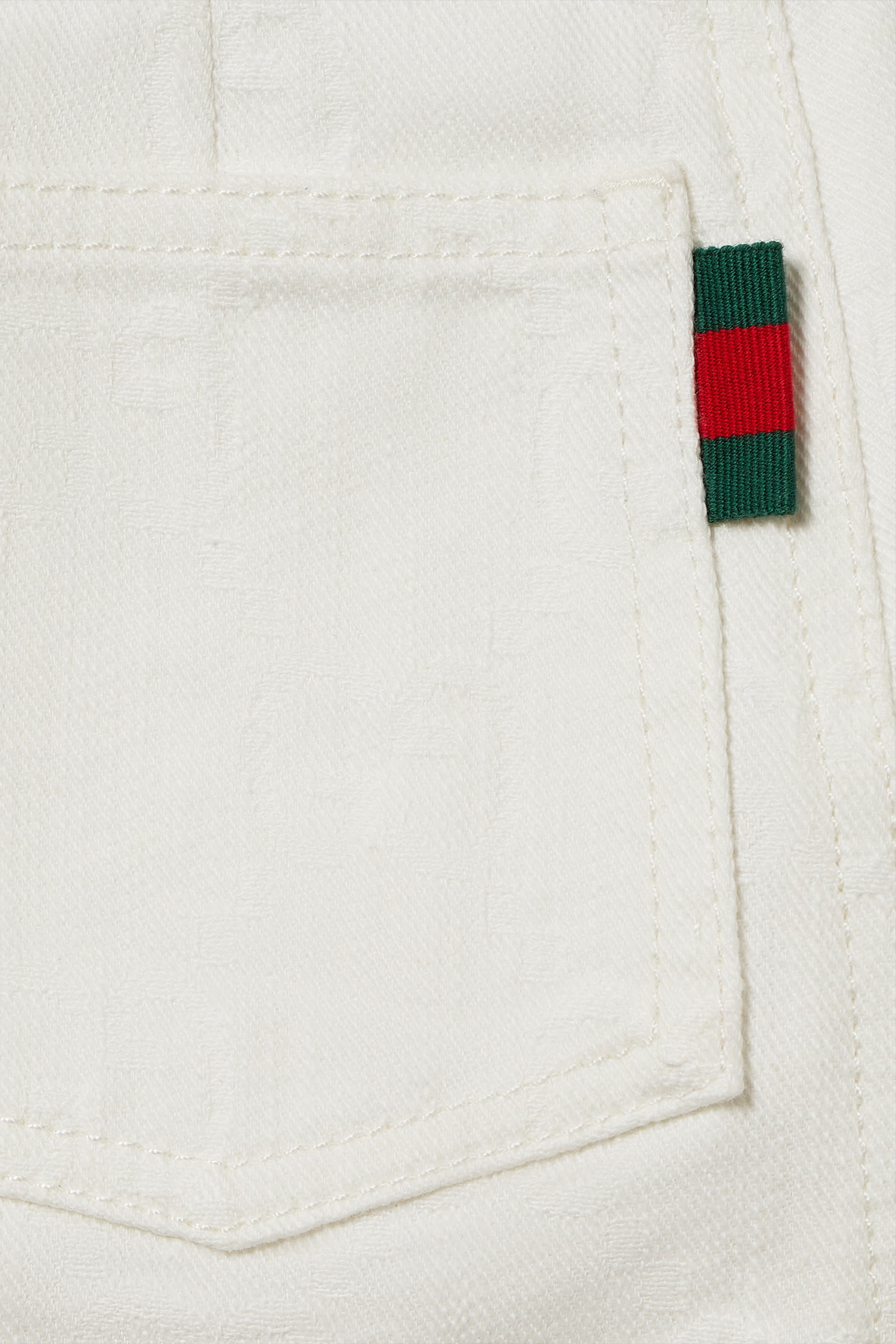 تنورة دنيم بشريط ويب نقشة حرفي شعار الماركة للأطفال