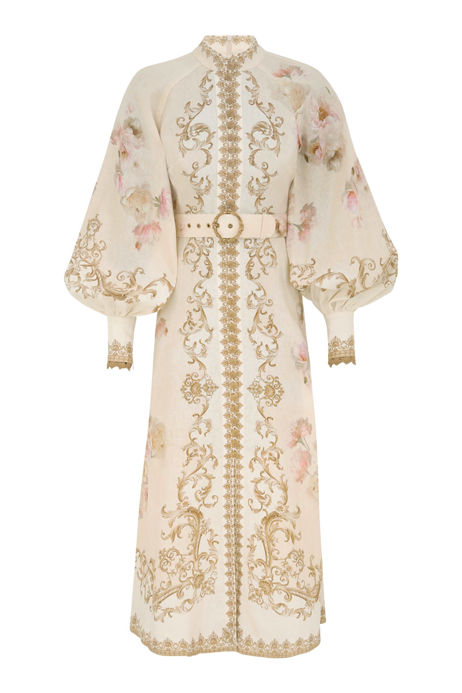 فستان هيبنوتيك متوسط الطول بأزرار