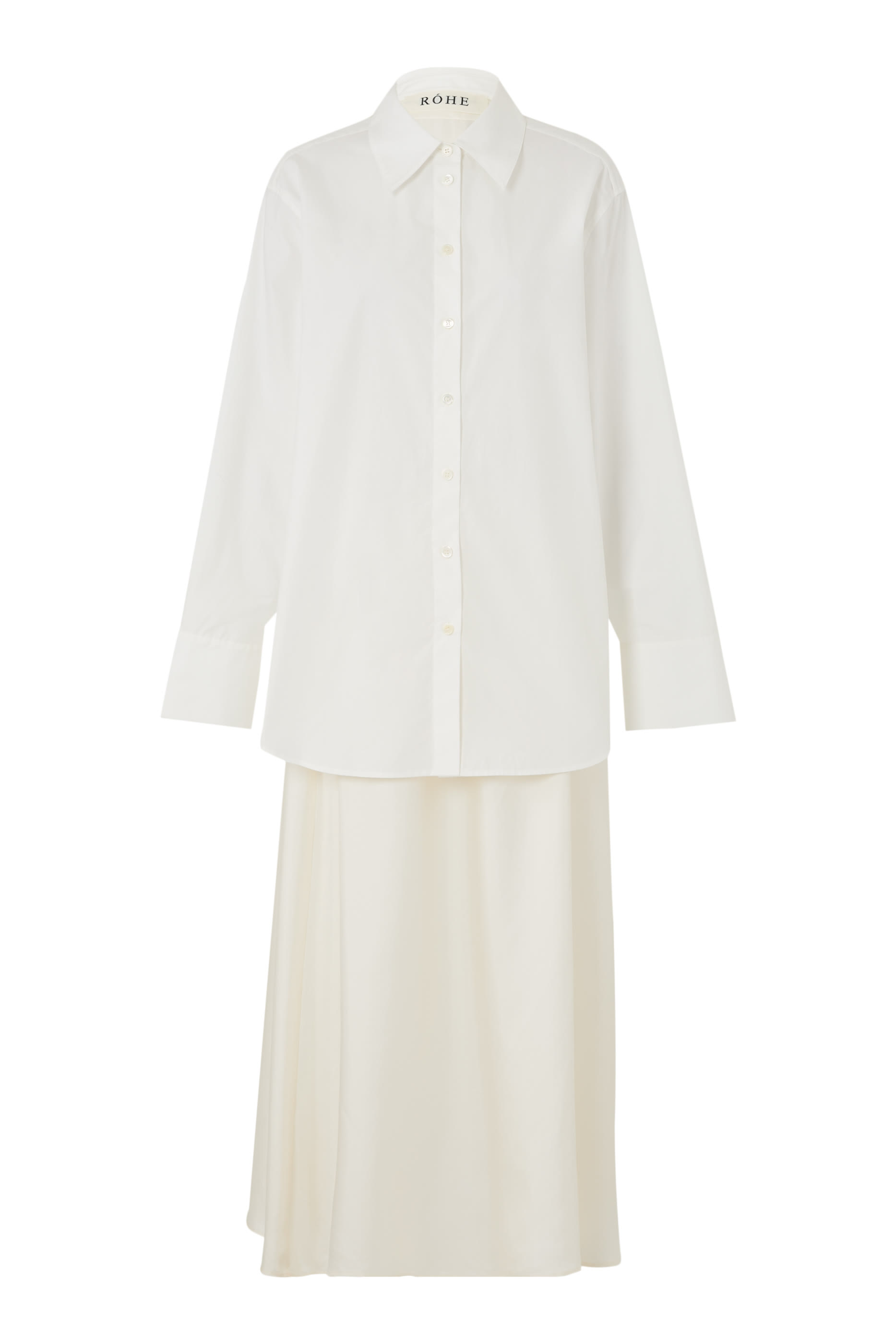 فستان بنمط جيليه بوبلين حرير