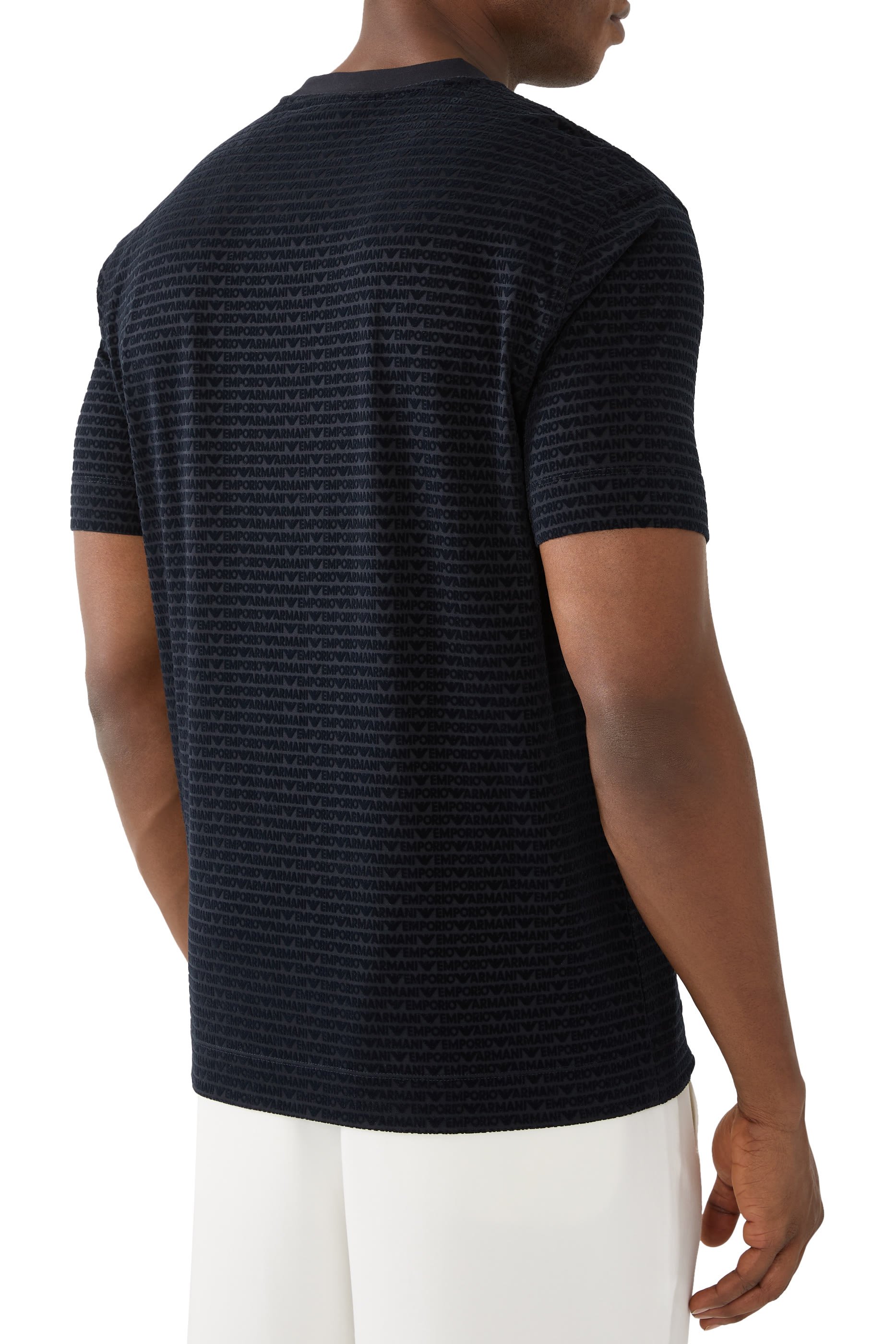 تيشيرت بشعار الماركة مزيج ليوسيل جيرسيه بشعار الماركة بالكامل