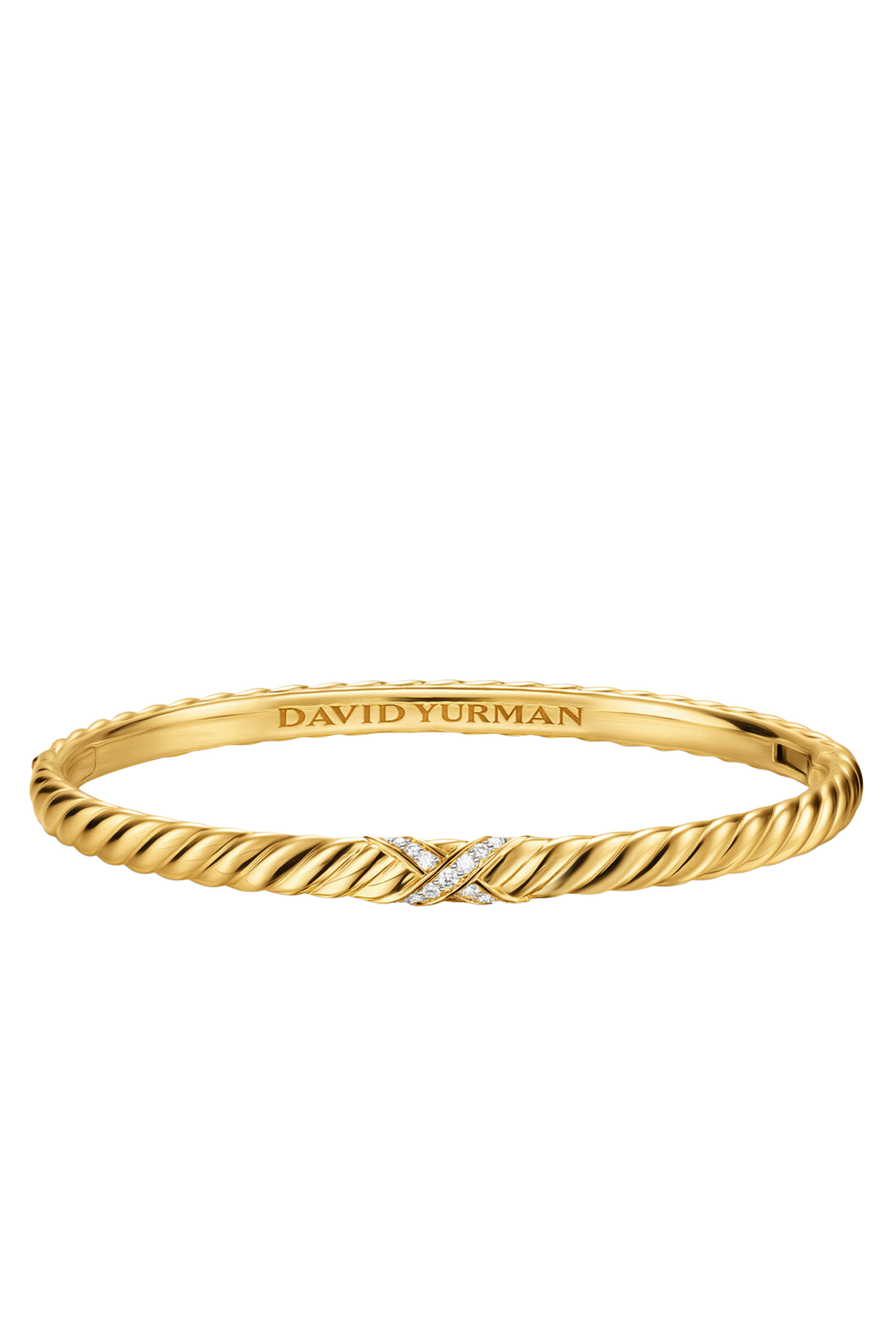 سوار سكلبتد بحلية بتصميم حرف X