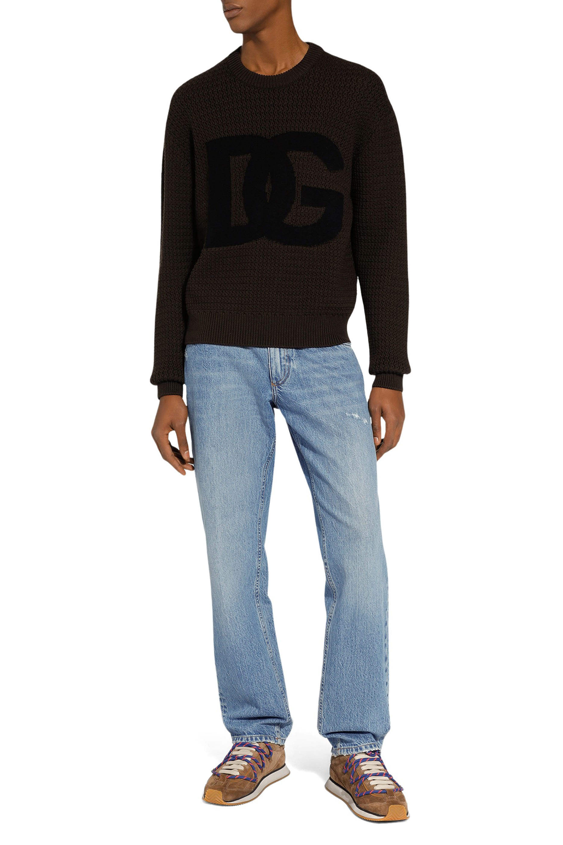 كنزة صوف منسوجة يدويا