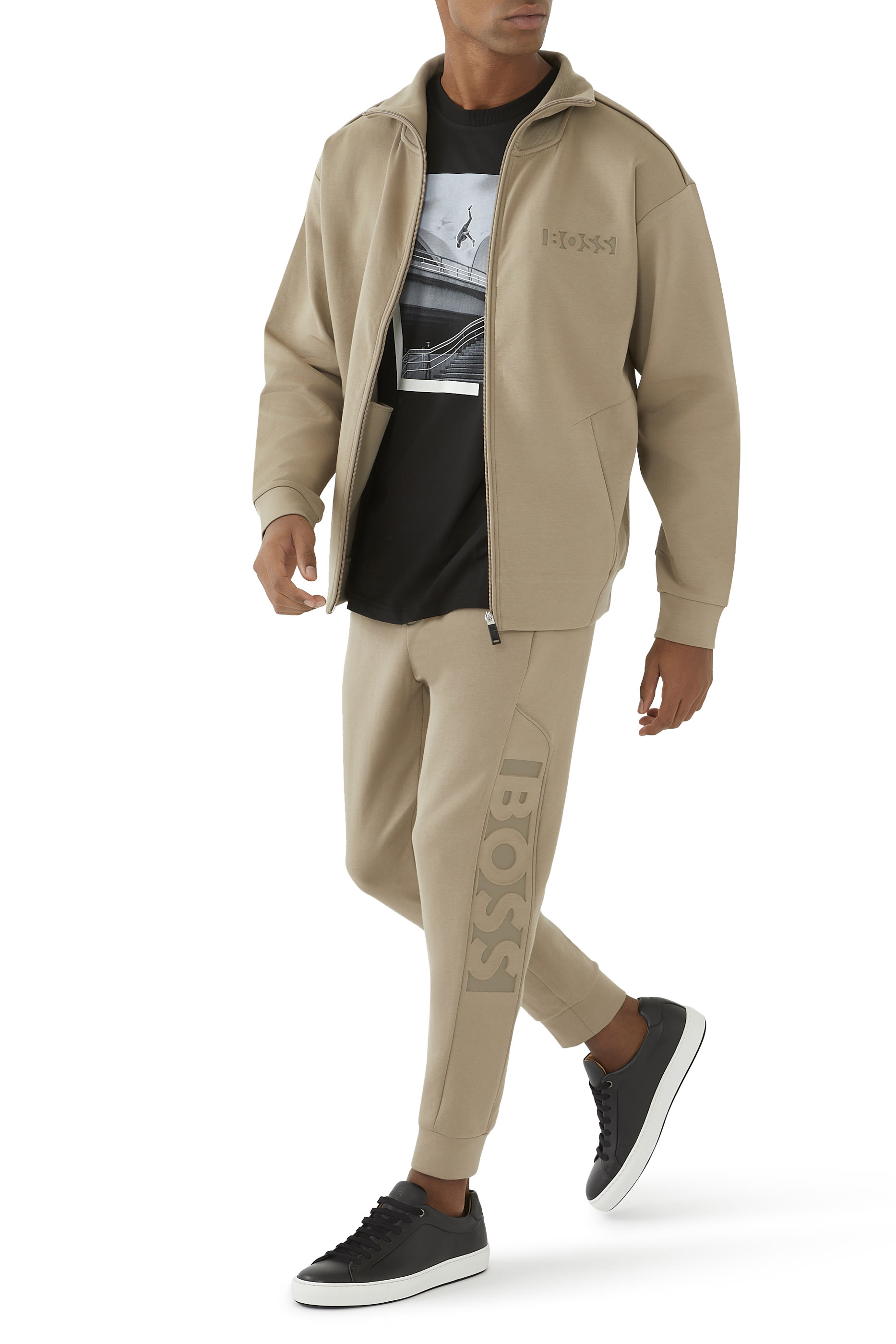 بنطال رياضي منقوش بشعار الماركة