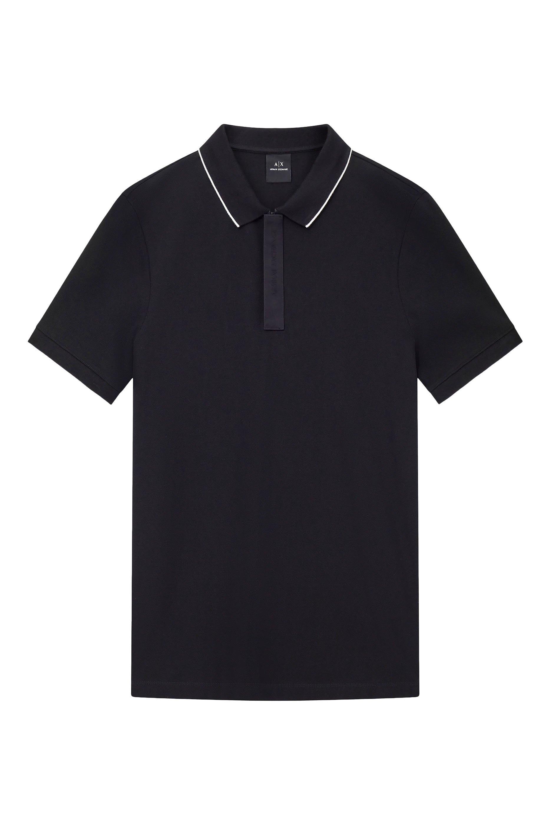  Slim Fit Polo with Button Insert
