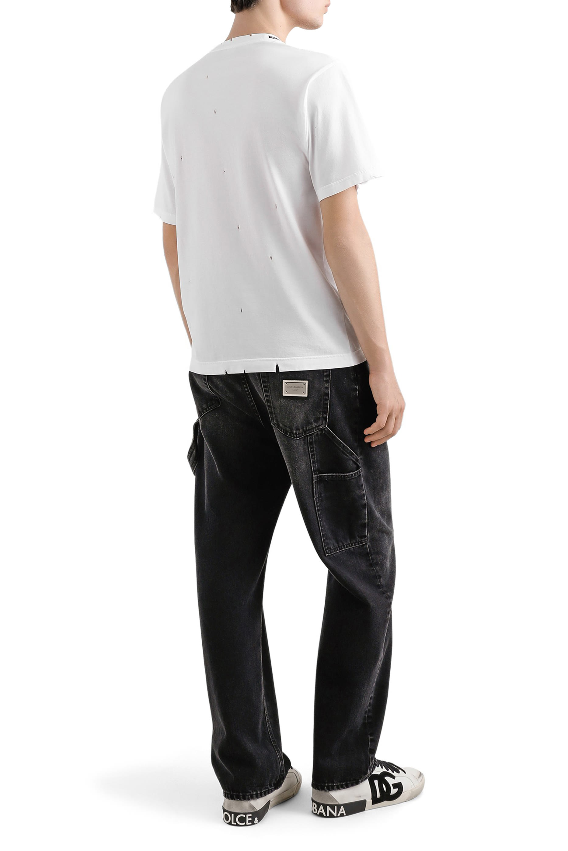 تيشيرت بطبعة بطاقة بريدية قطن