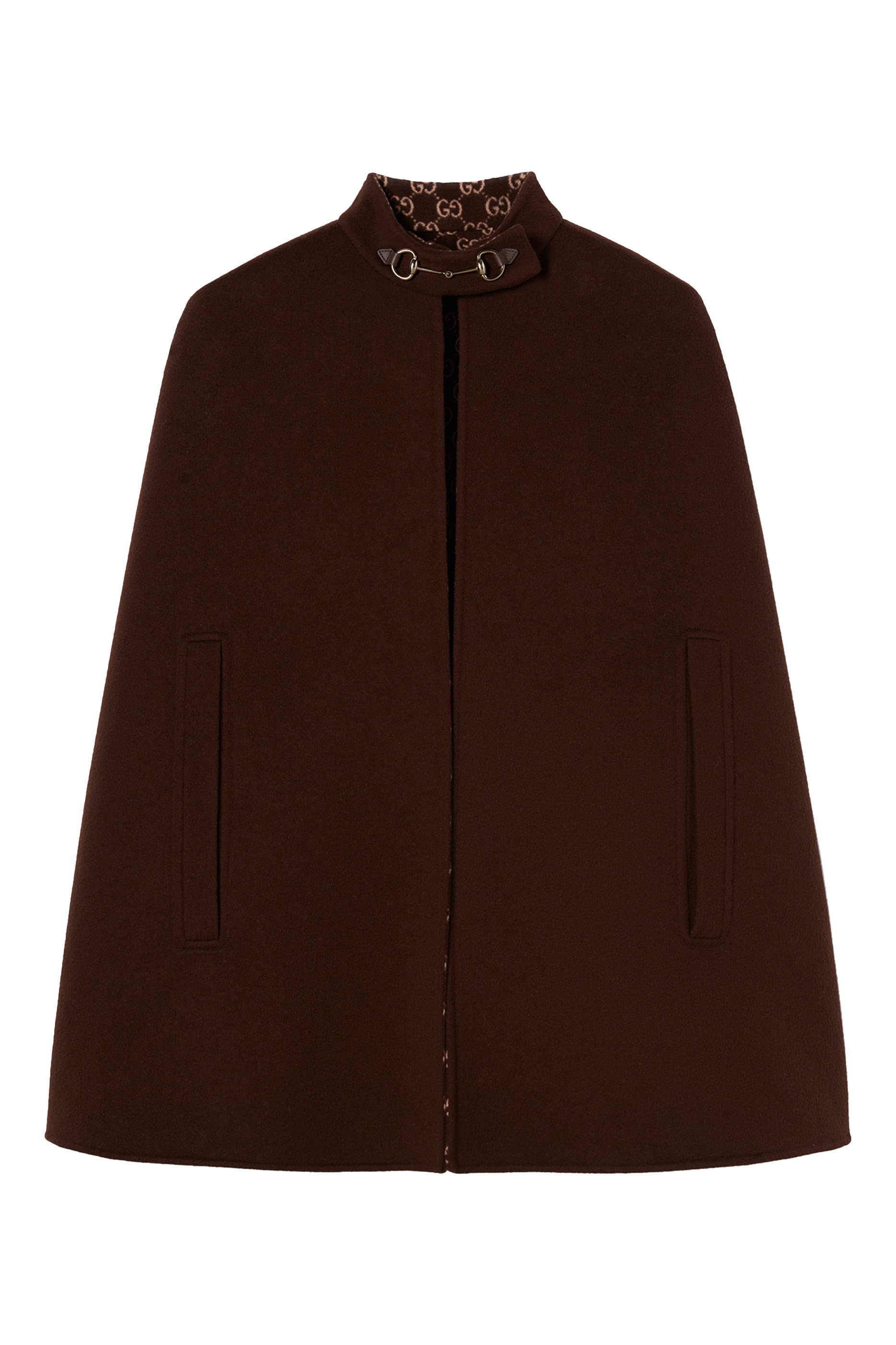 كاب مزين بحلية شعار الماركة صوف حرير