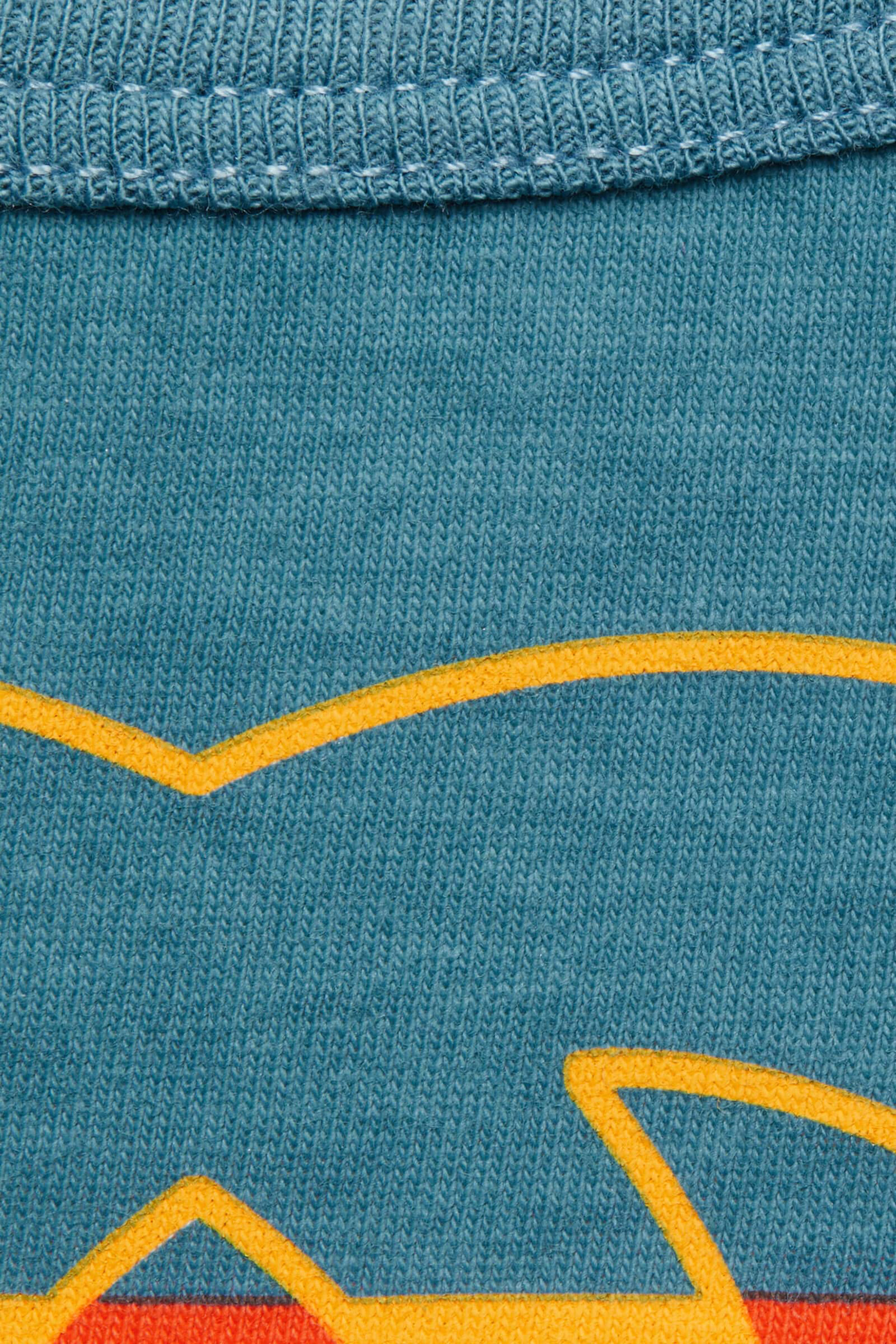 بلوزة للأطفال بطبعة حرفي شعار الماركة بتصميم متداخل