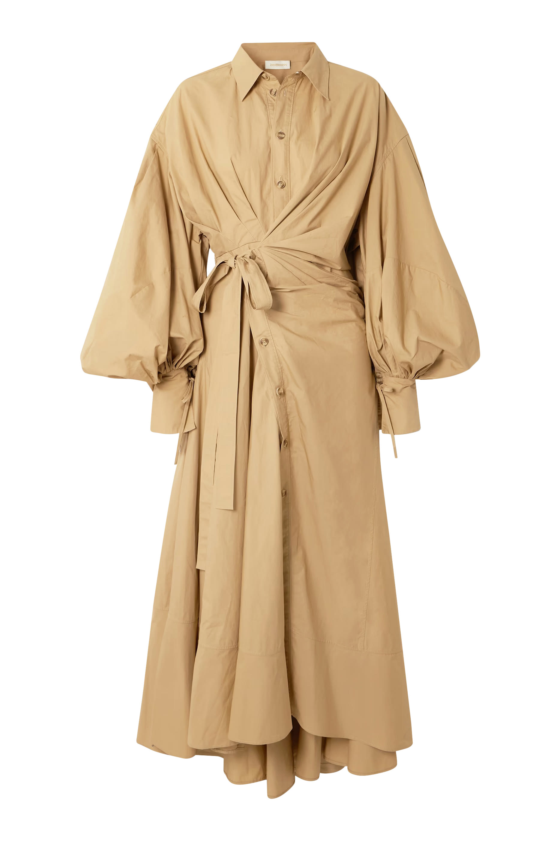 فستان ريبليون متوسط الطول بوبلين