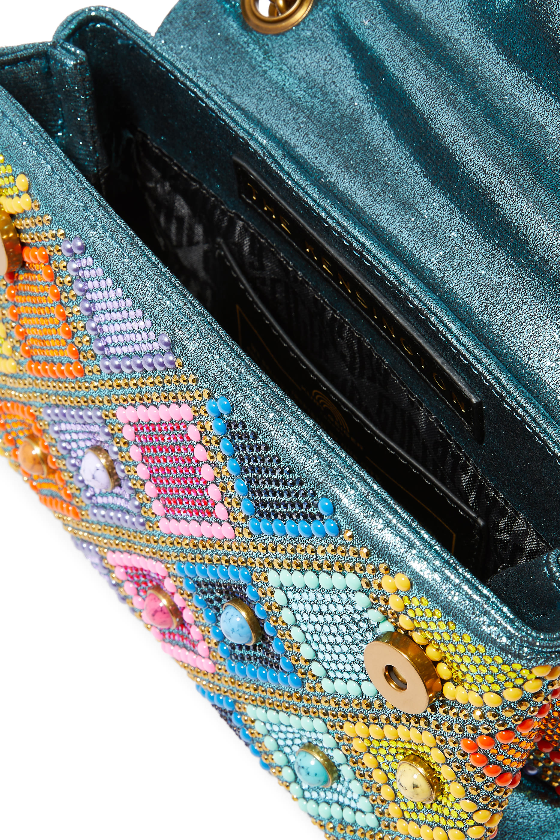 حقيبة كنسينغتون صغيرة مرصعة بالأحجار