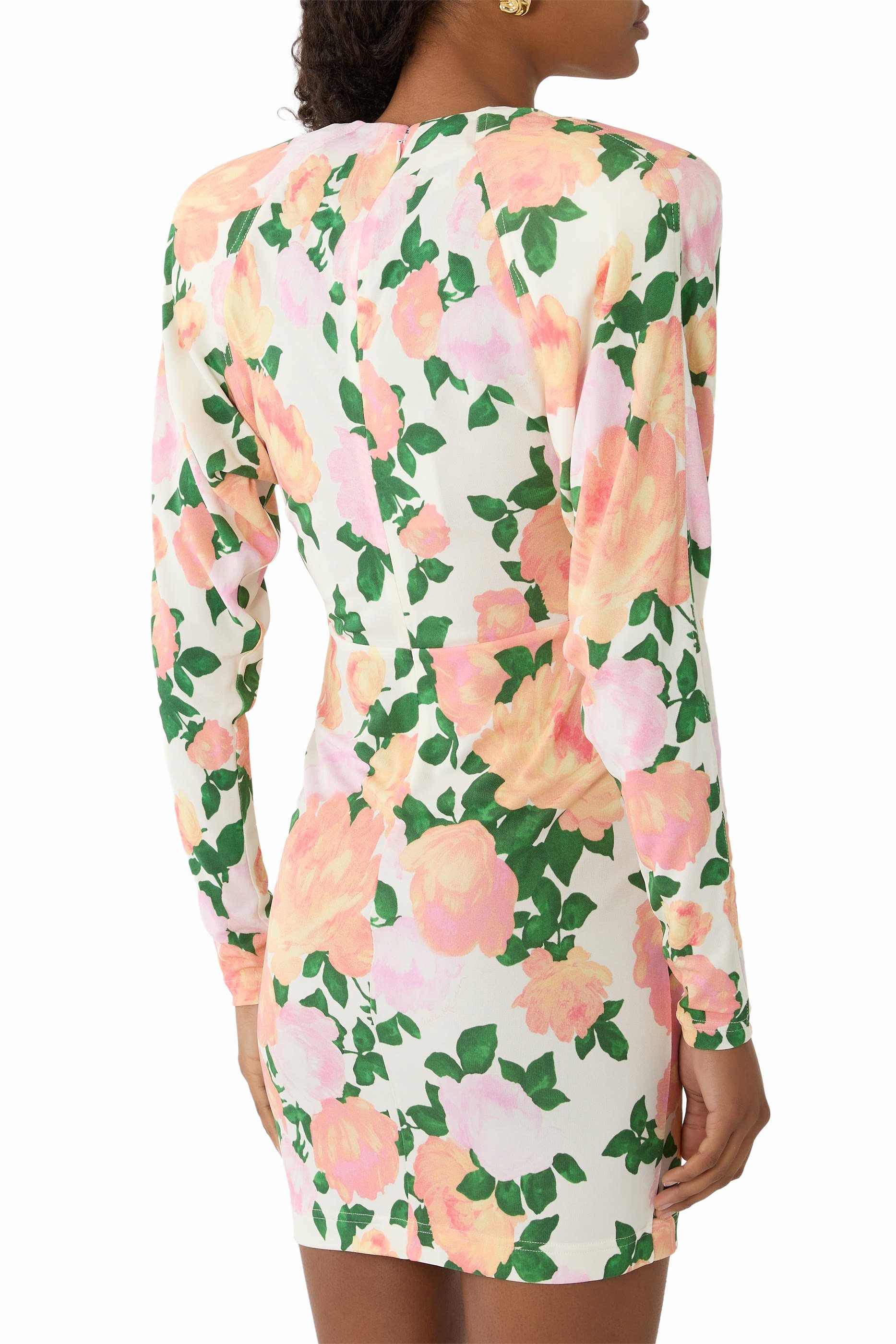 فستان قصير كريب جيرسيه