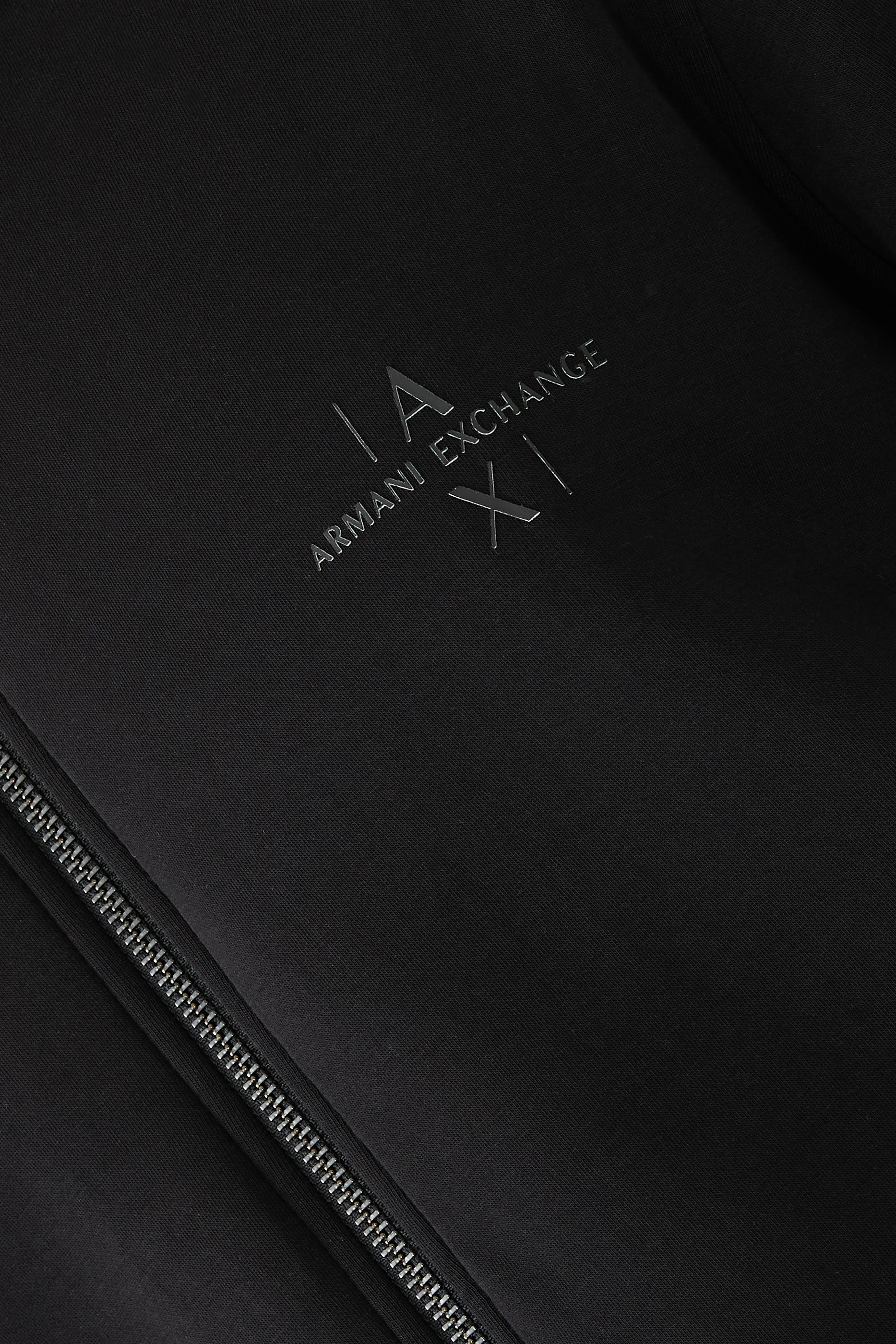 سويت شيرت بسحاب كامل وشعار الماركة