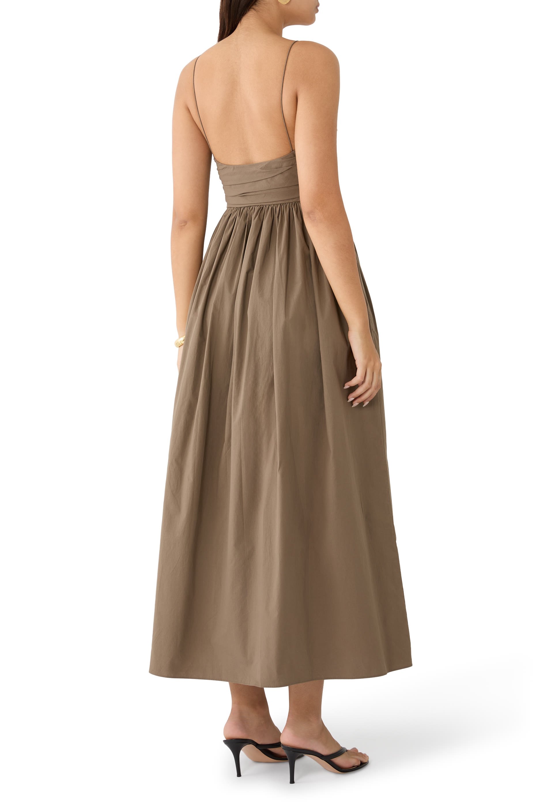 فستان بصدرية بكشكش