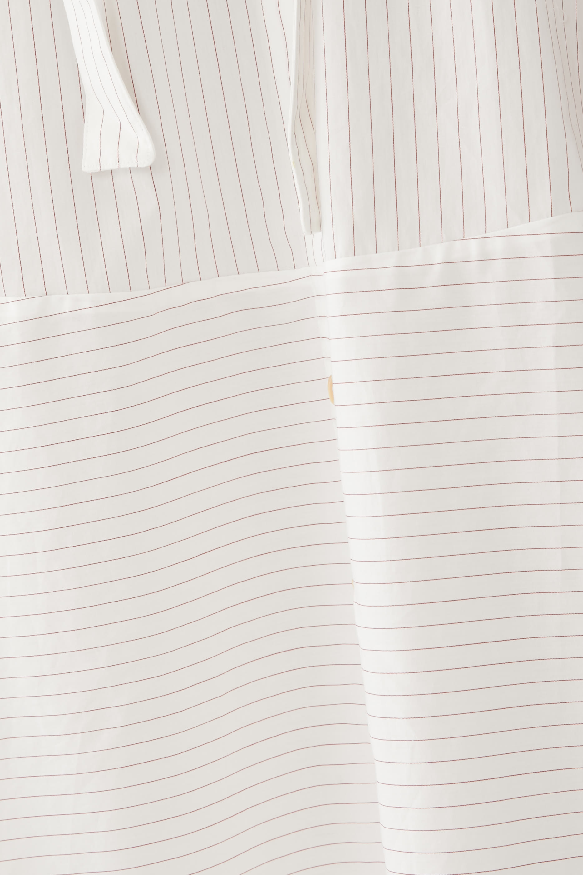 فستان رام  بتصميم قميص مخطط