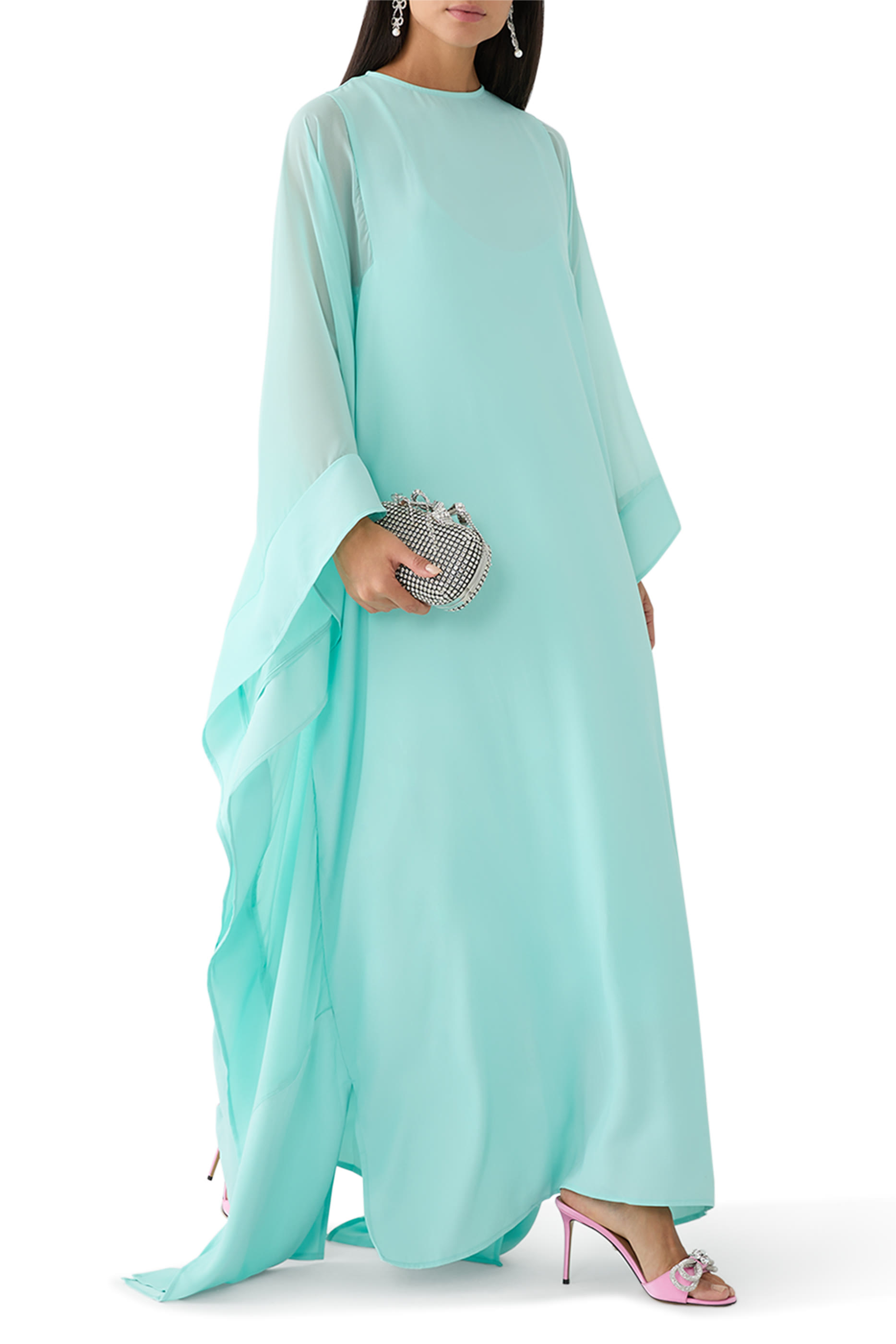 قفطان شيفون مقسم بأجزاء