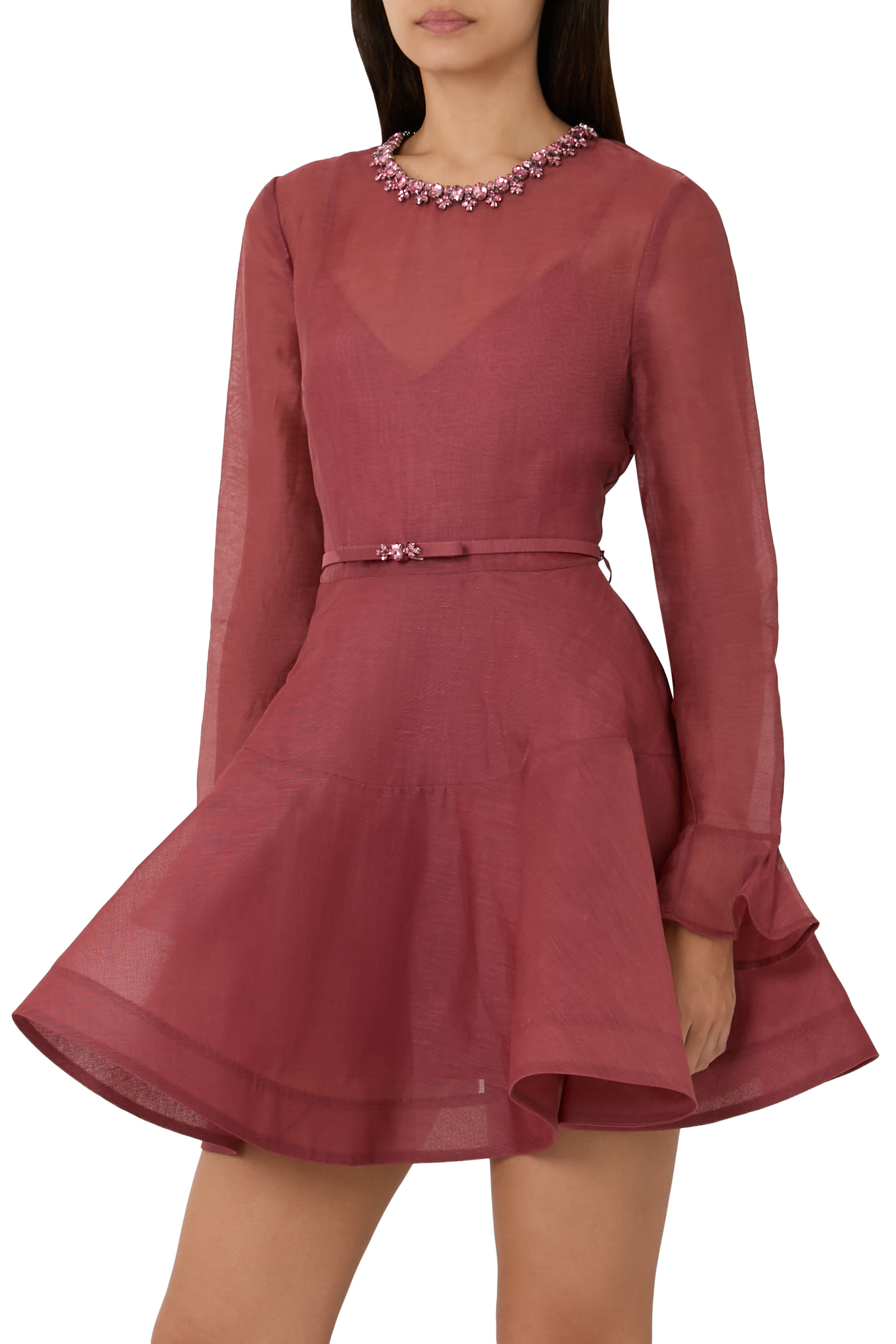 فستان ألكيمي بيبلوم قصير