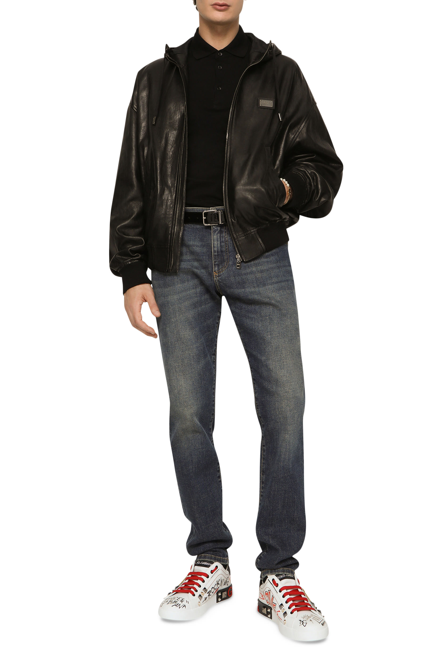 بنطال جينز مطاطي بقصة ضيقة