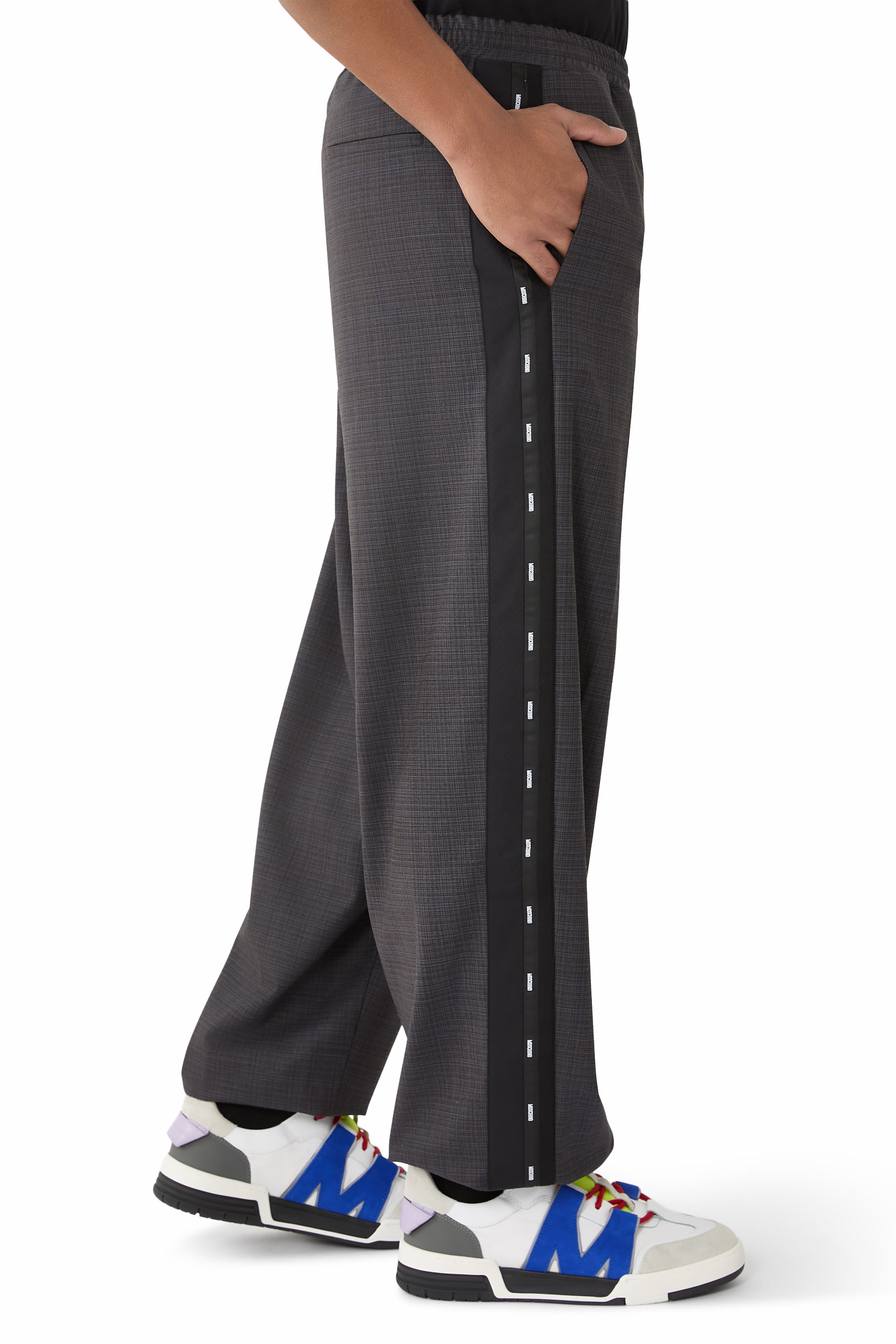 Stretch Wool Blend Trousers 