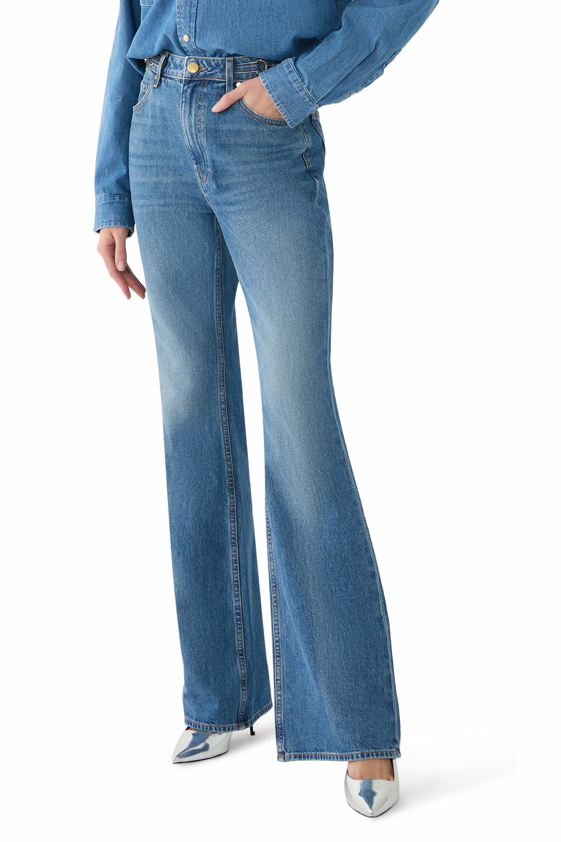 حذاء أيكون مفتوح من الخلف 80 جلد لامع