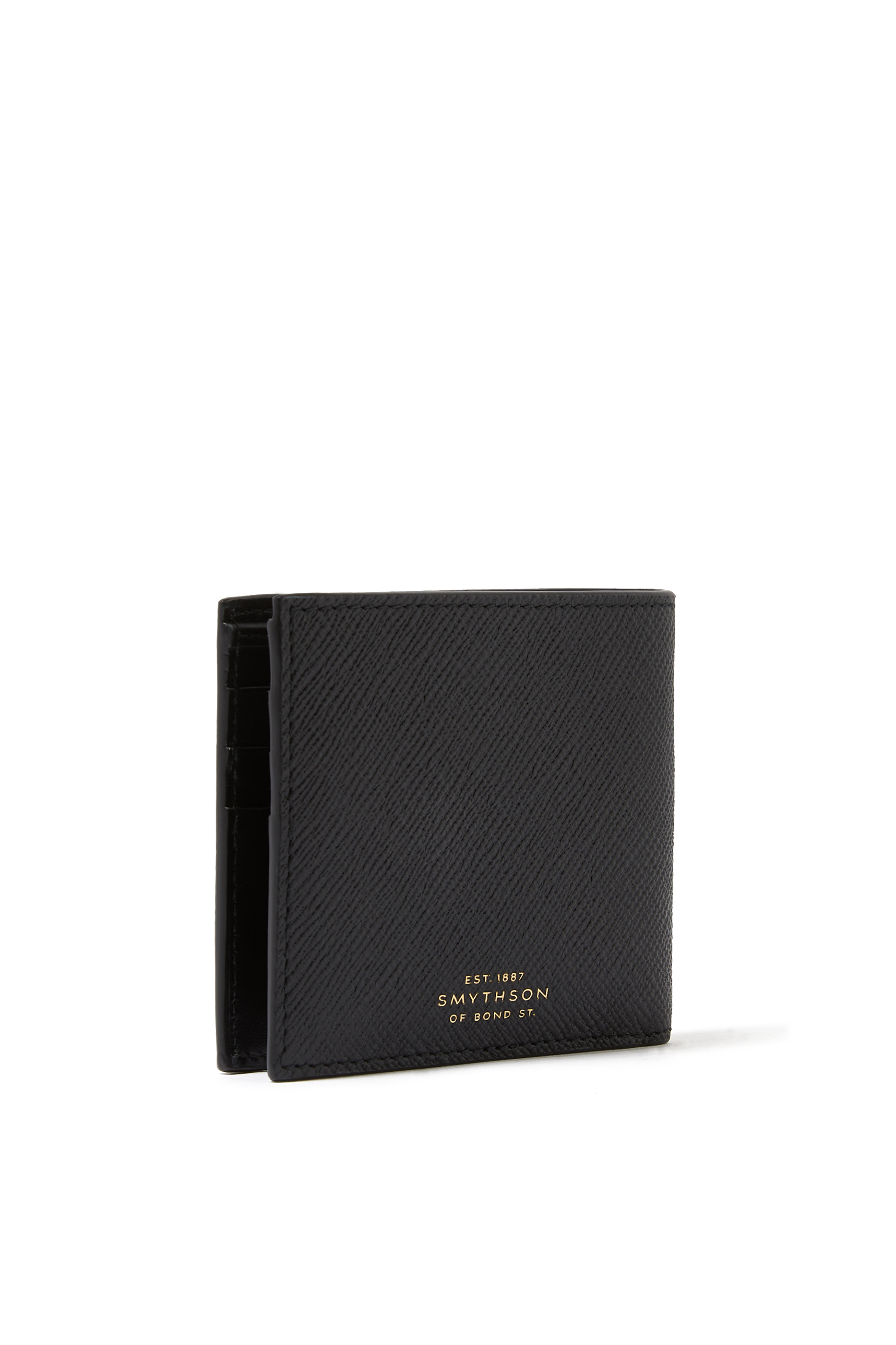 محفظة بست فتحات للبطاقات جلد بنقشة باناما