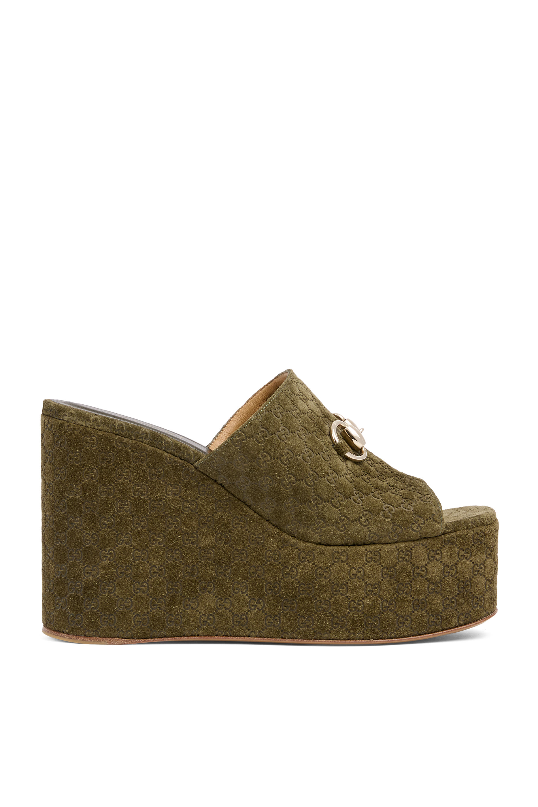 صندل بكعب ويدج وحلية لجام الحصان