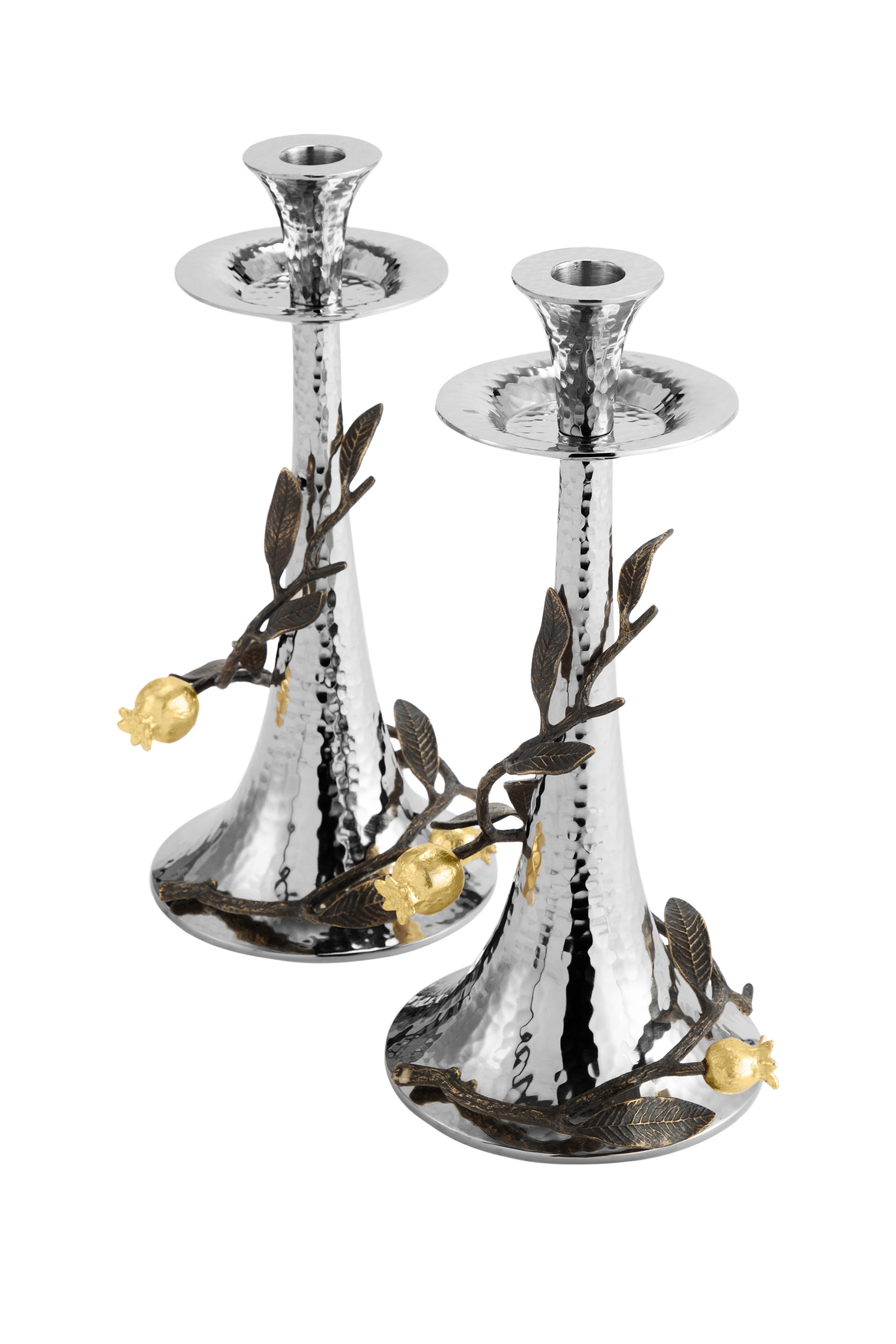 طقم حامل شمعة مزين بثمار الرمان