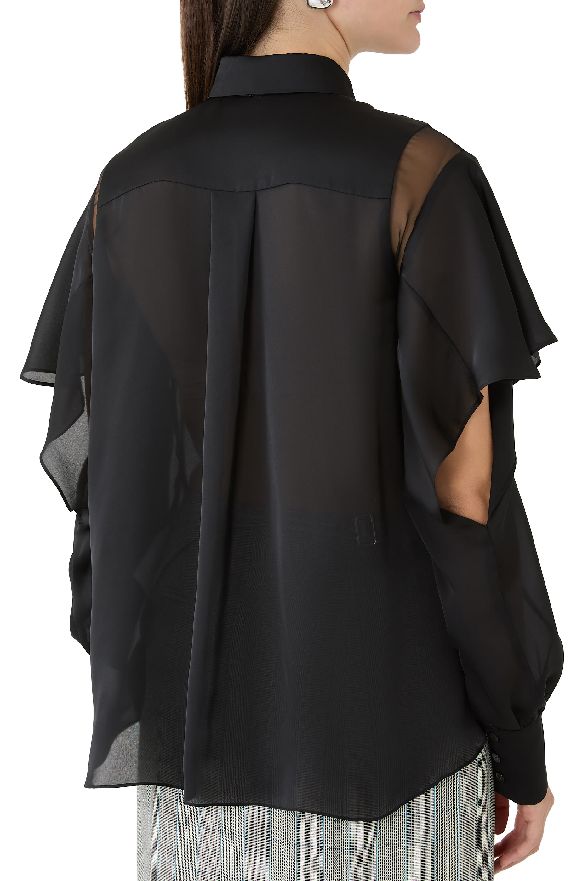 قميص ستان x شيفون