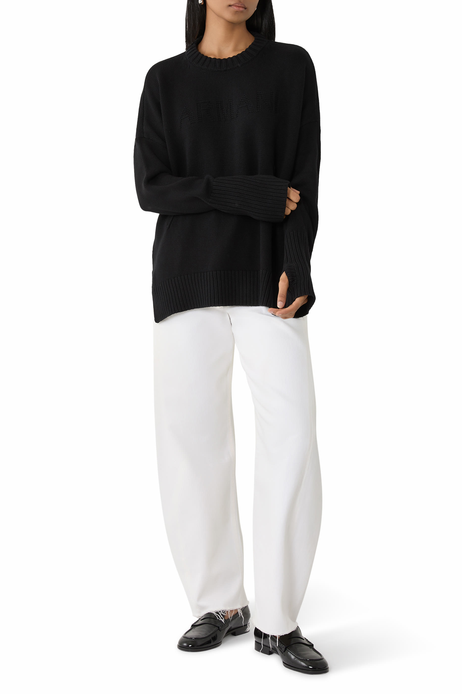 كنزة بأكمام طويلة