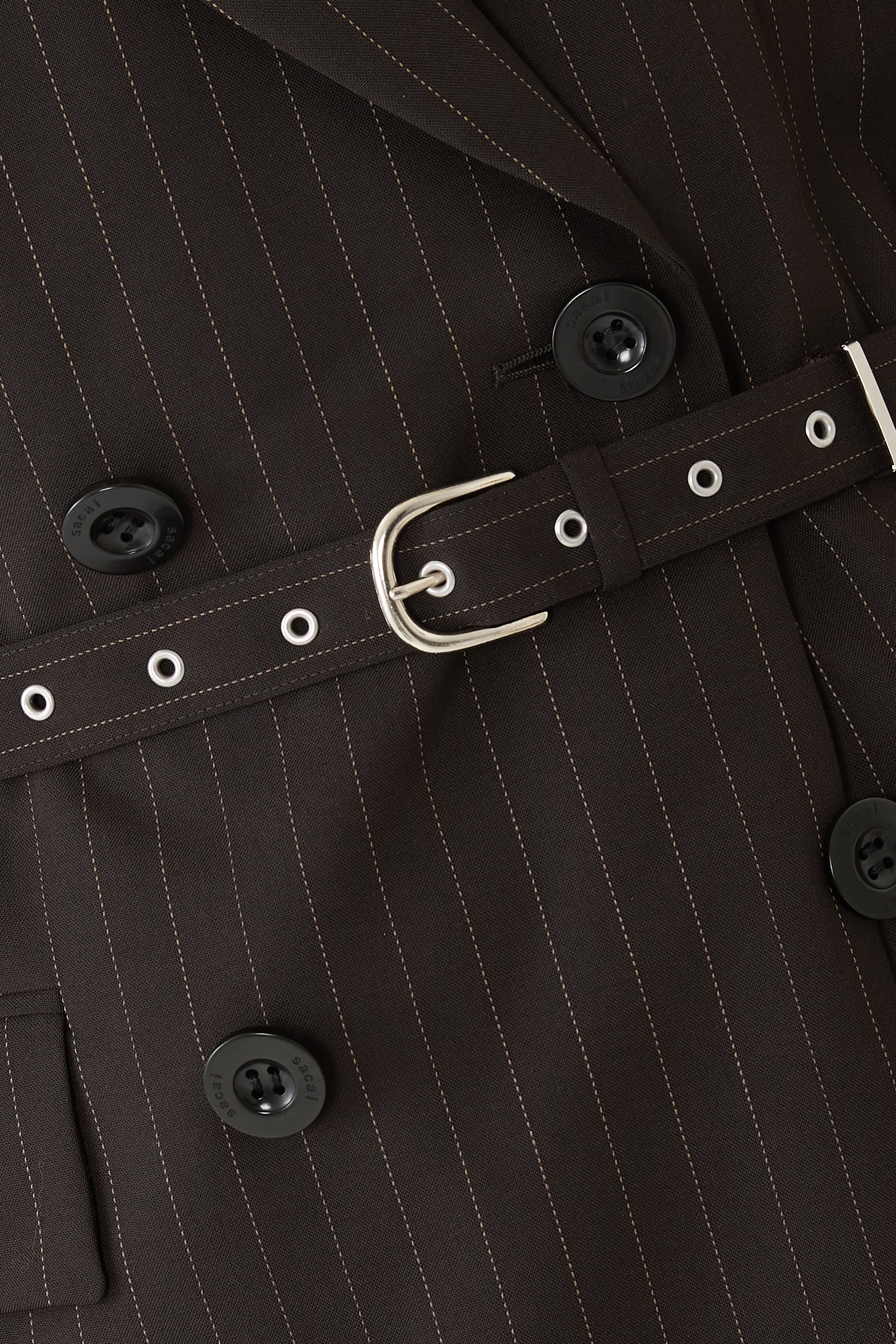 Stripe Belted Jacket