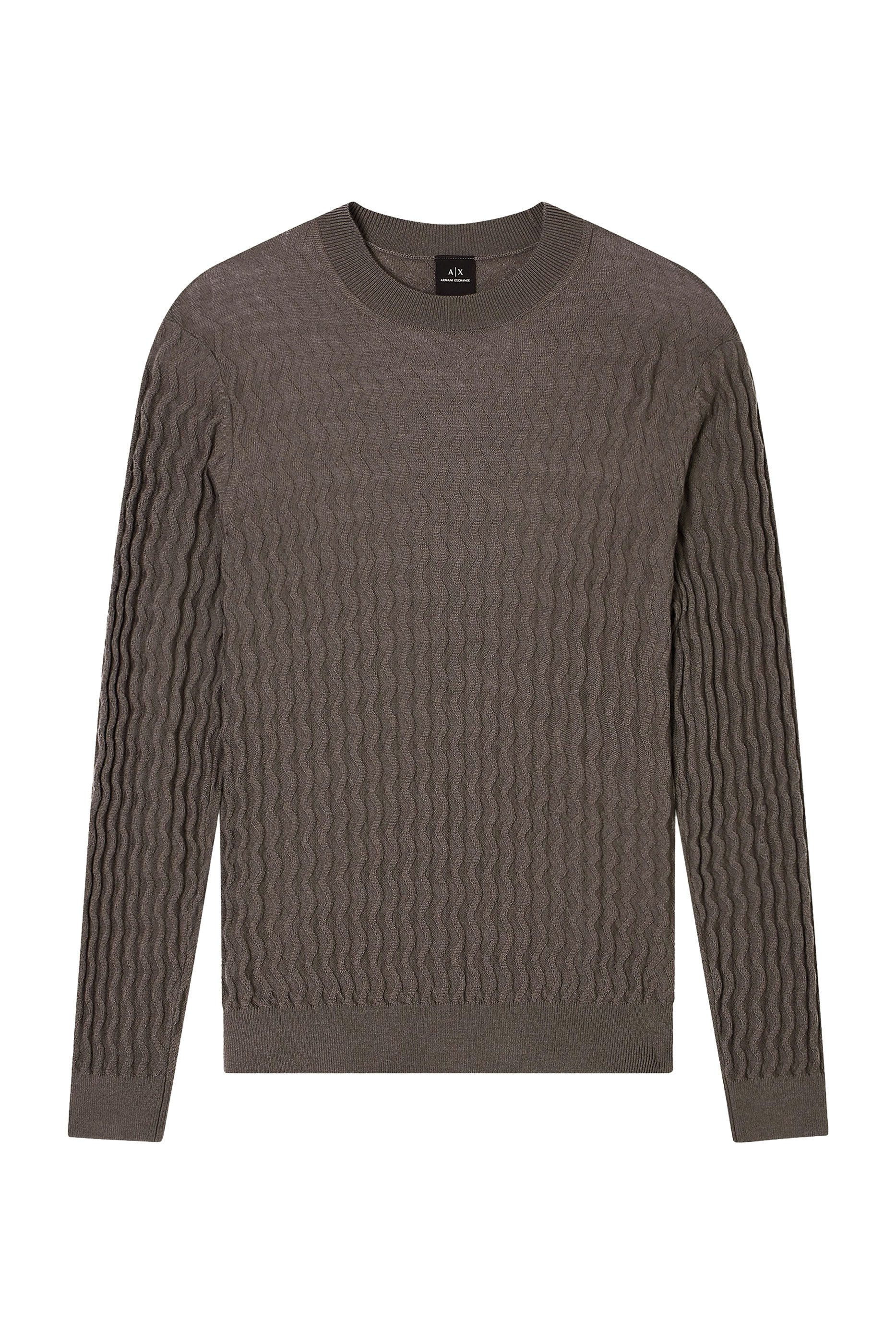 كنزة بتصميم متموج بارزة الملمس