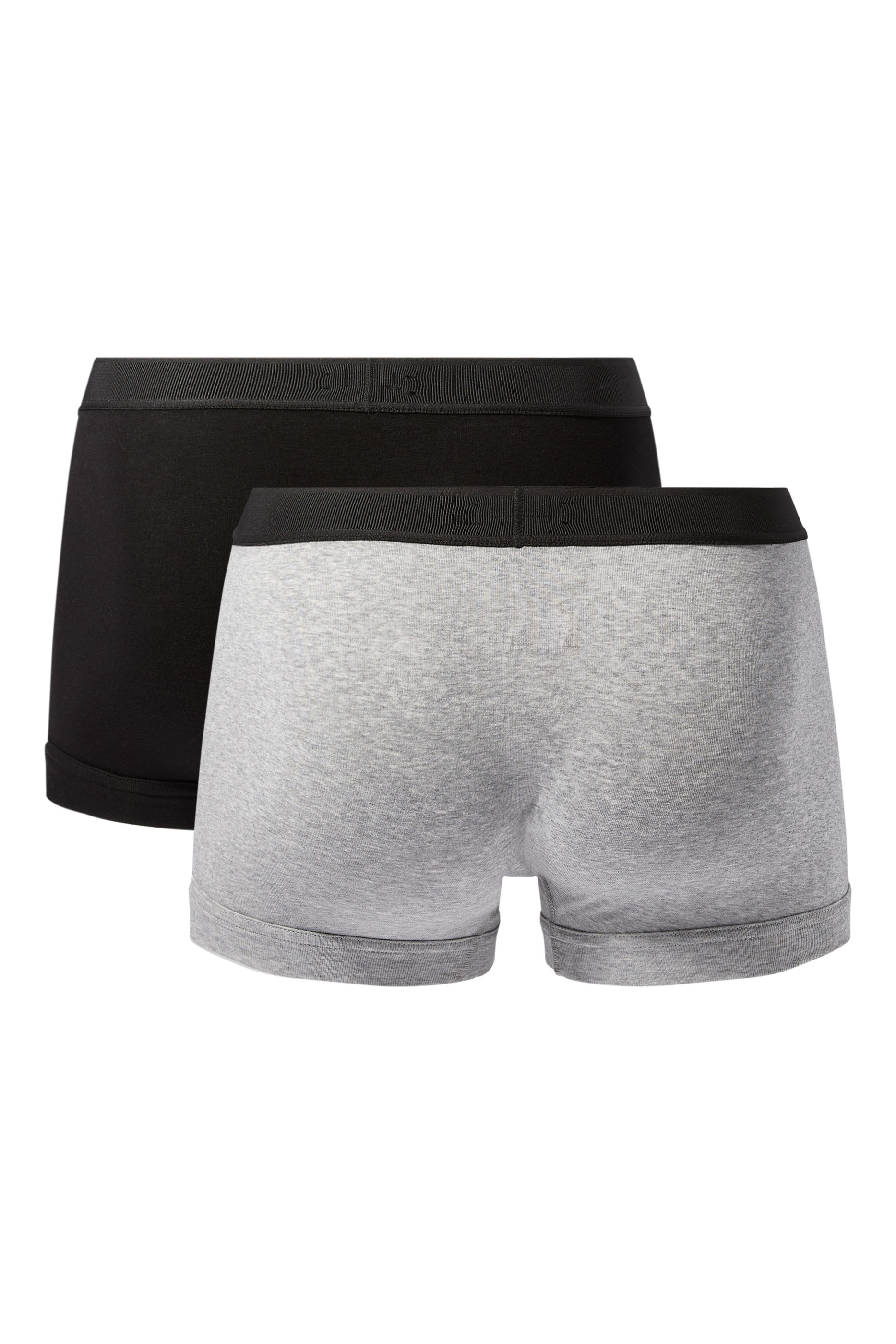 طقم سروال داخلي بوكسر قطن جيرسيه مطاطي، قطعتين