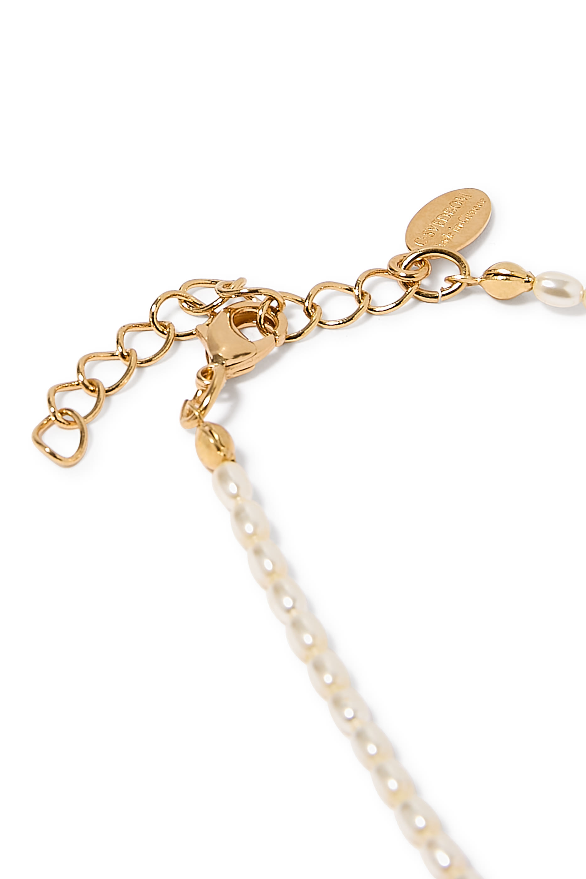 قلادة رقبة مزية بلؤلؤ بحلي بتصميم أصداف