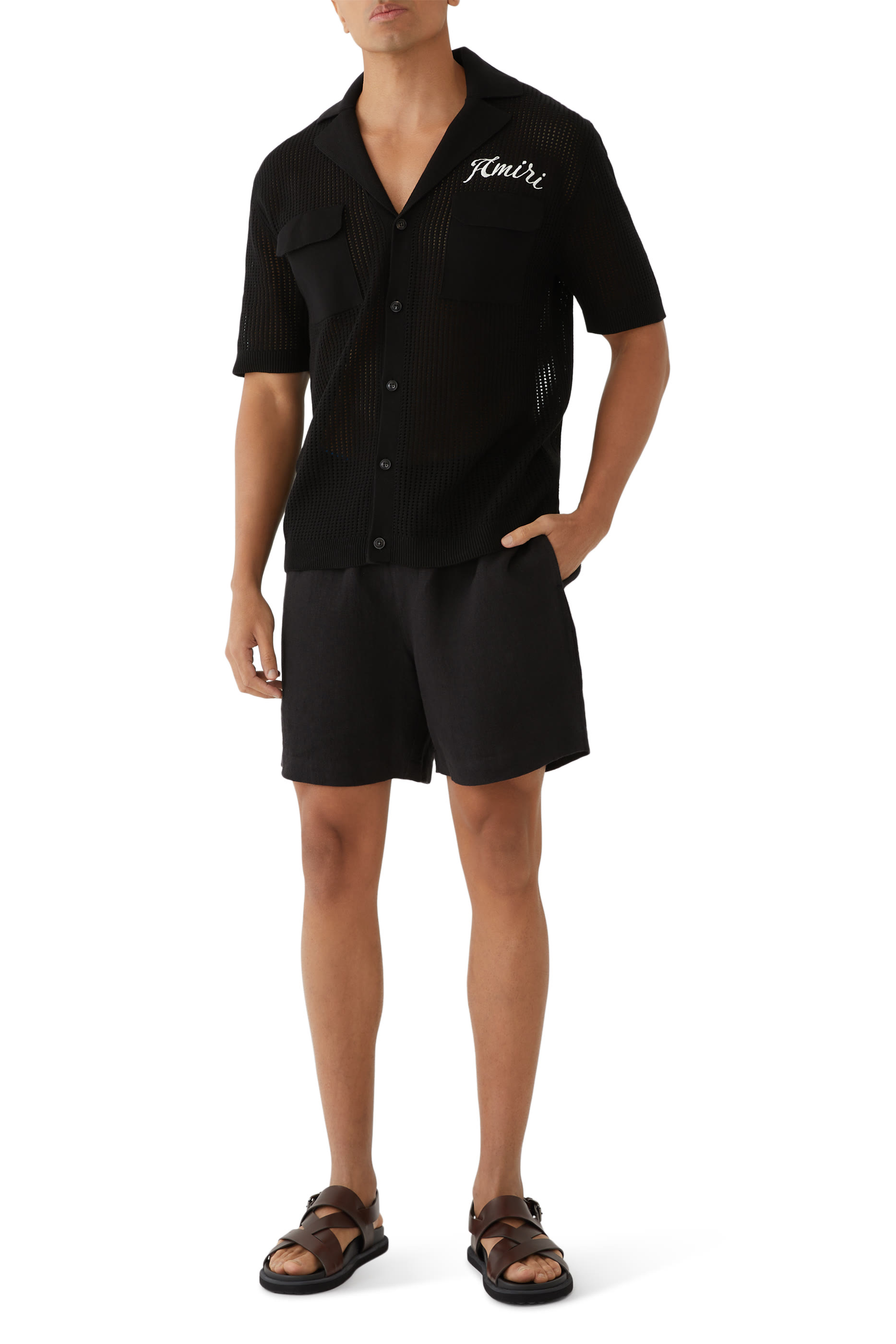 قميص بولو قماش شبكي