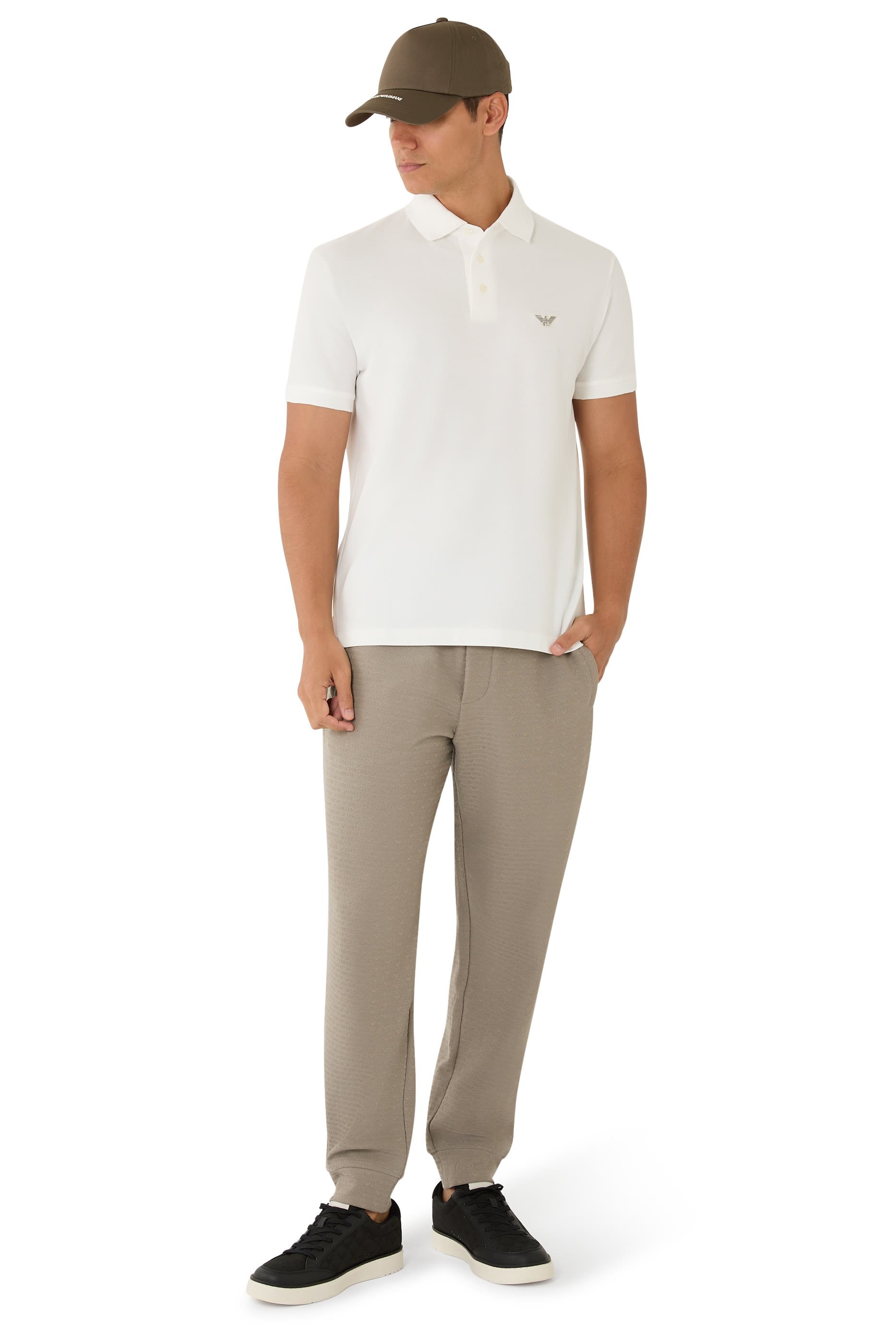 قميص بولو بتطريز شعار الماركة بيكيه